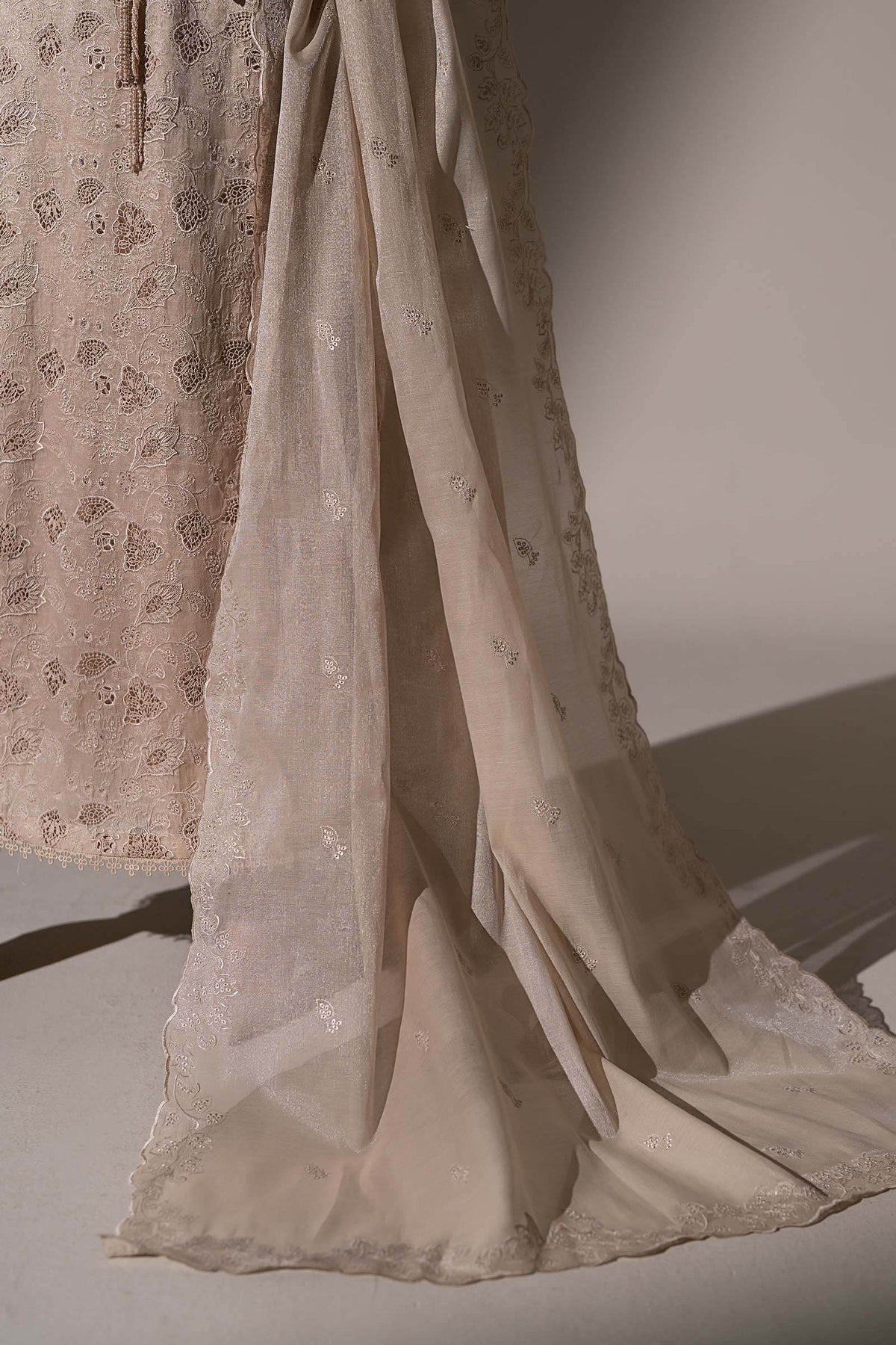 Embroidered Masoori Fabric (3Pcs)