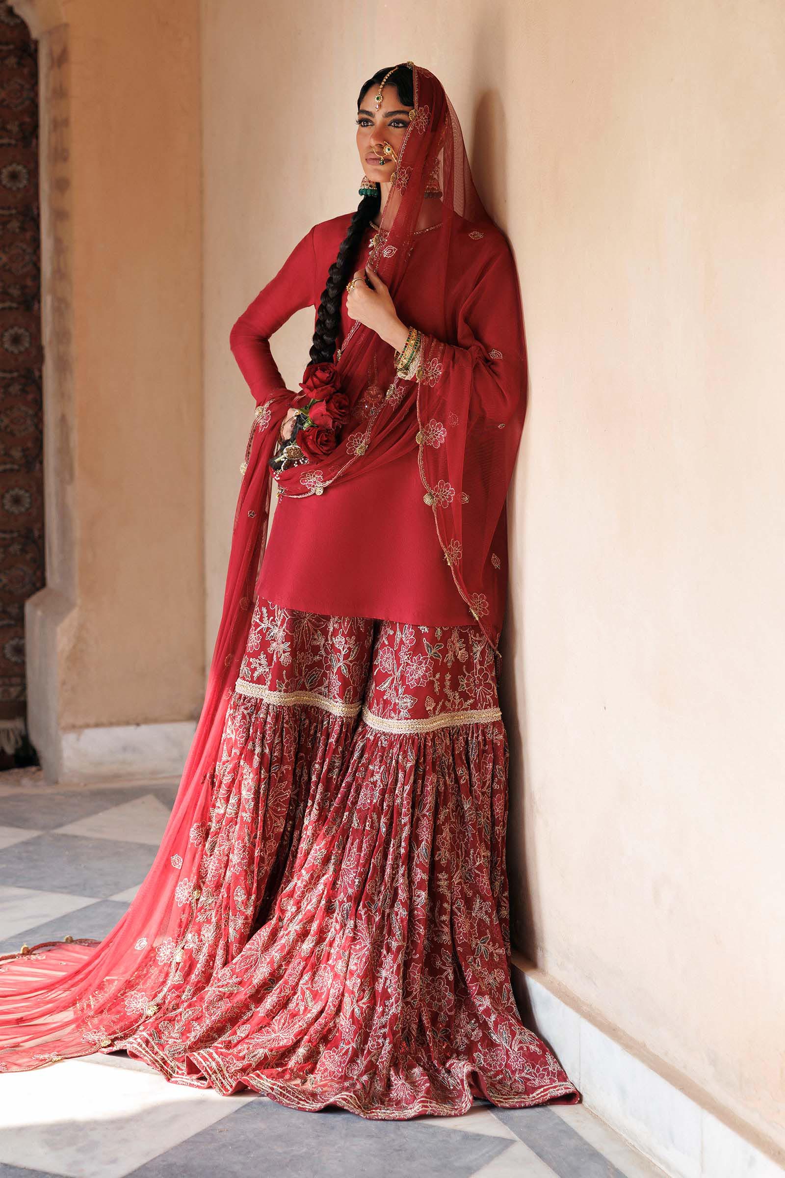 Embroidered Net Fabric (2Pcs)
