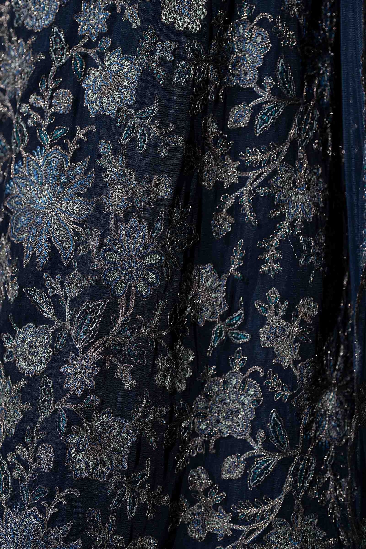 Embroidered Net Fabric (2Pcs)