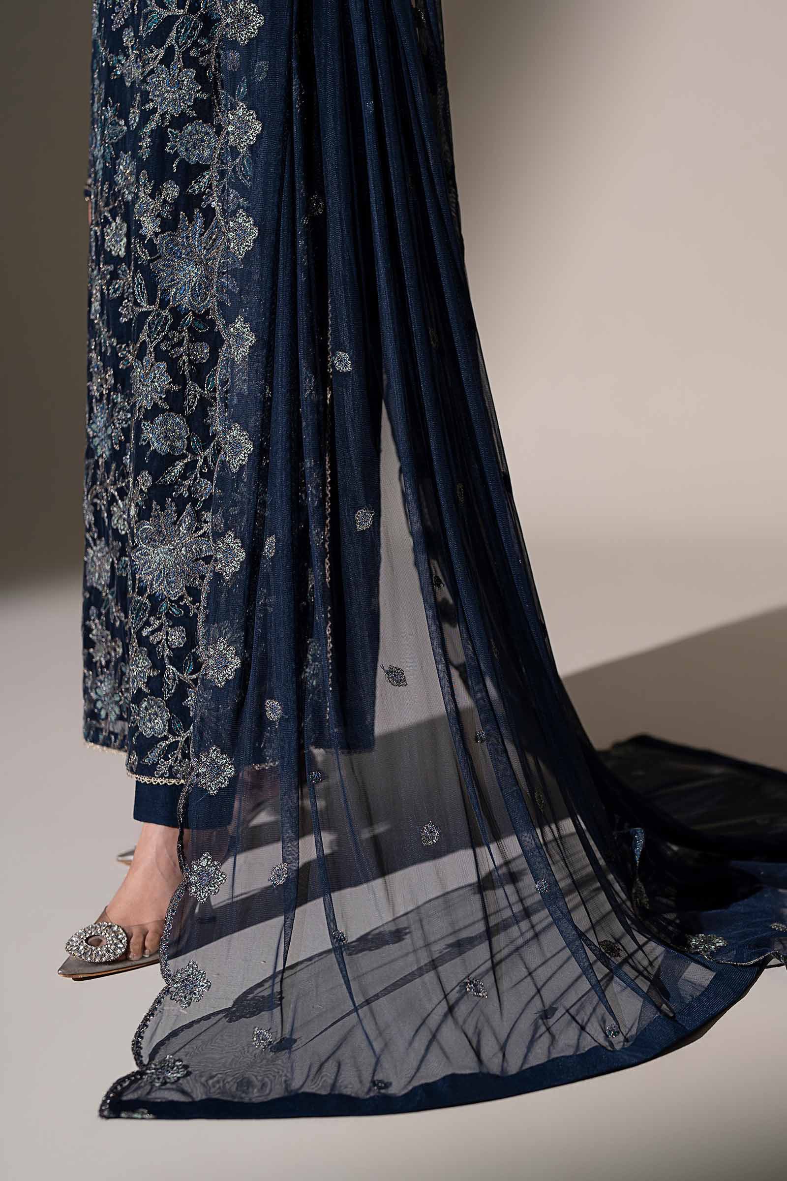 Embroidered Net Fabric (2Pcs)