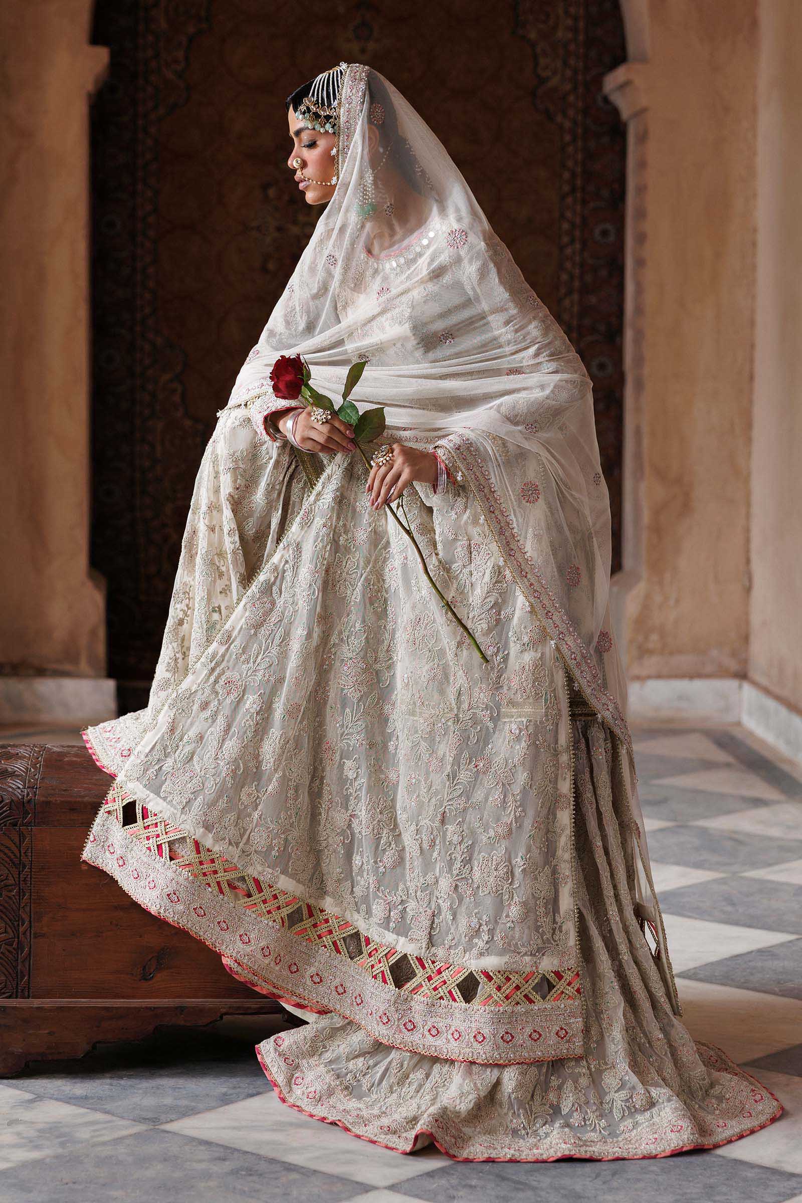 Embroidered Net Fabric (3Pcs)