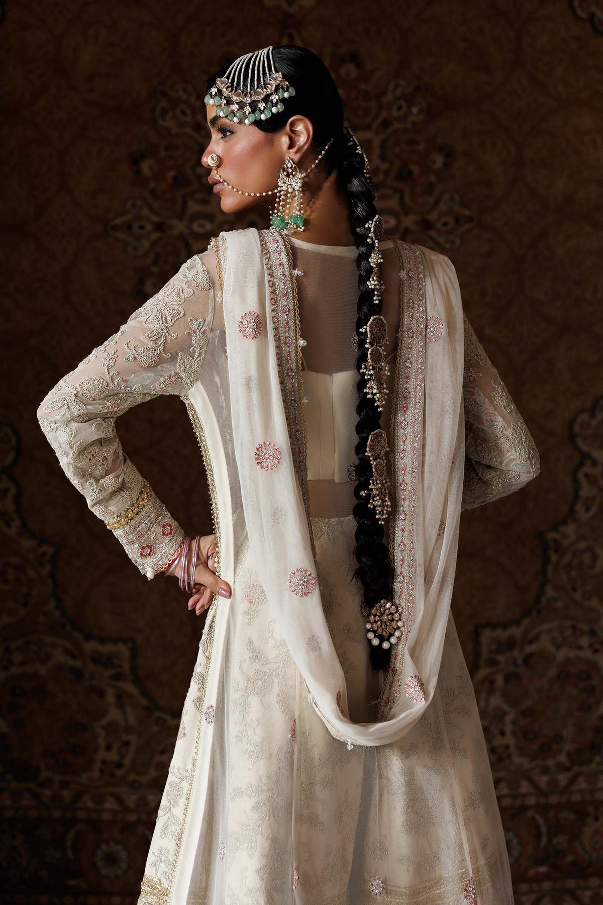 Embroidered Net Fabric (3Pcs)