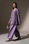 Embroidered Velvet Fabric (1Pc)