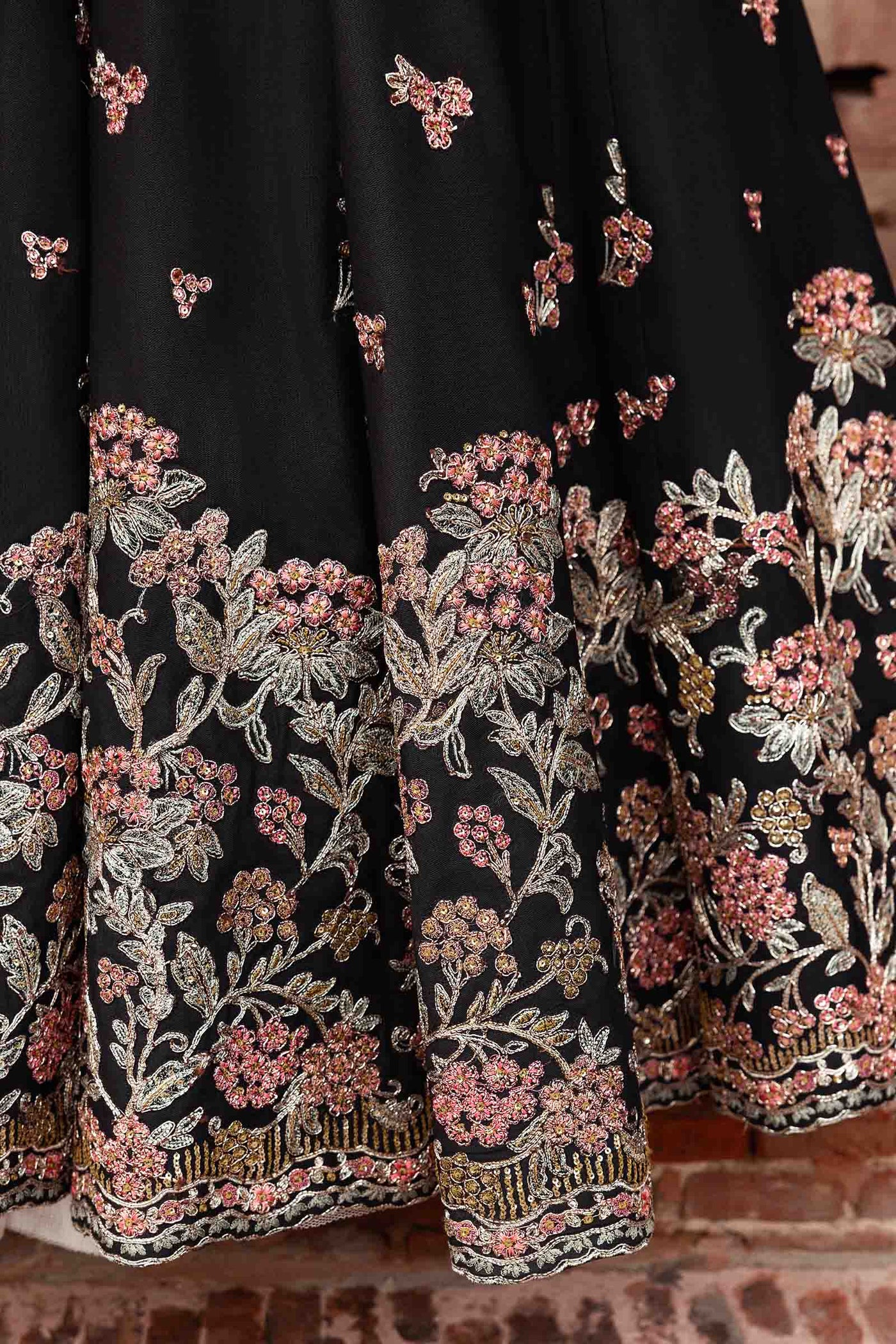 Embroidered Net Fabric (2Pcs) | LF-902