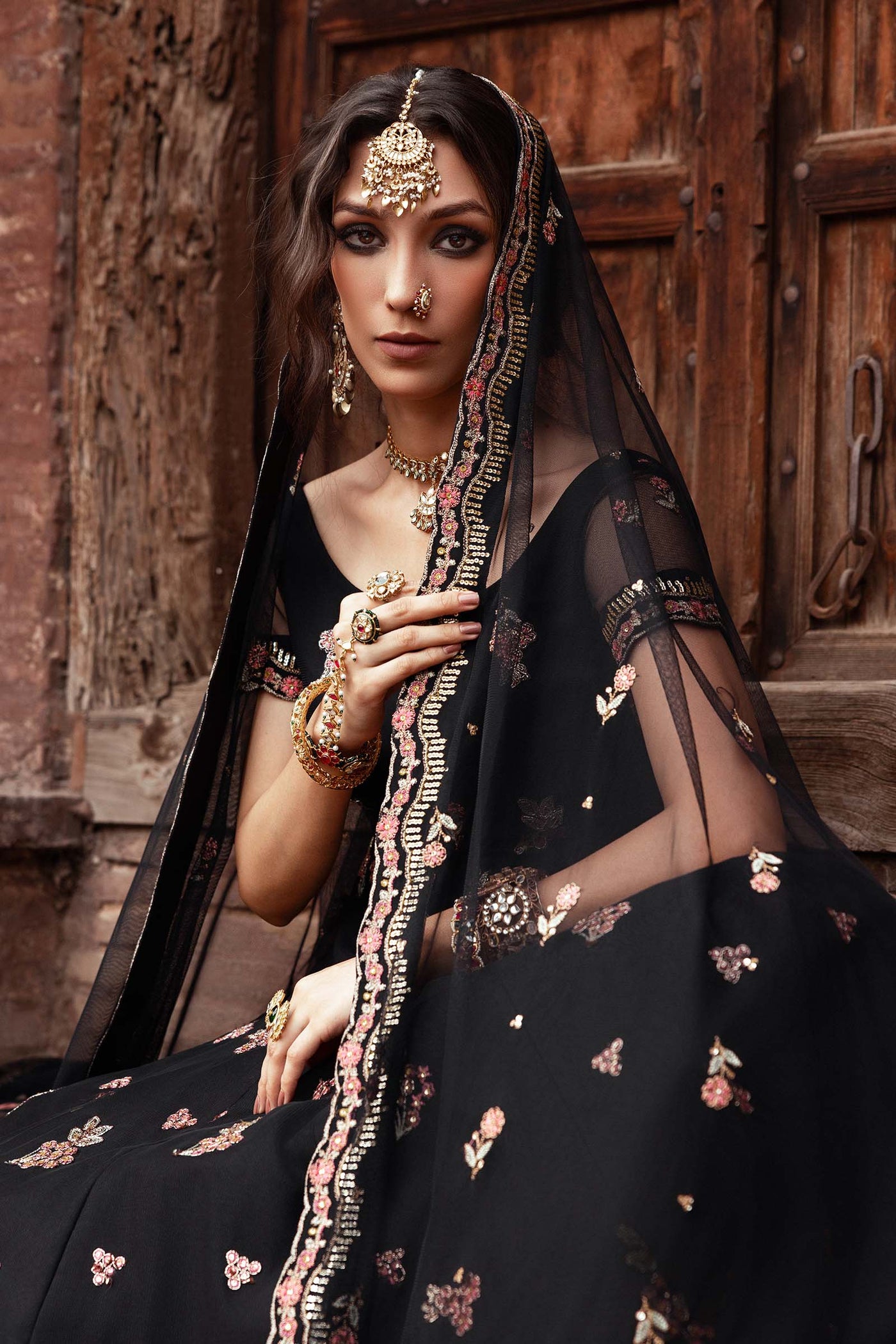 Embroidered Net Fabric (2Pcs) | LF-902
