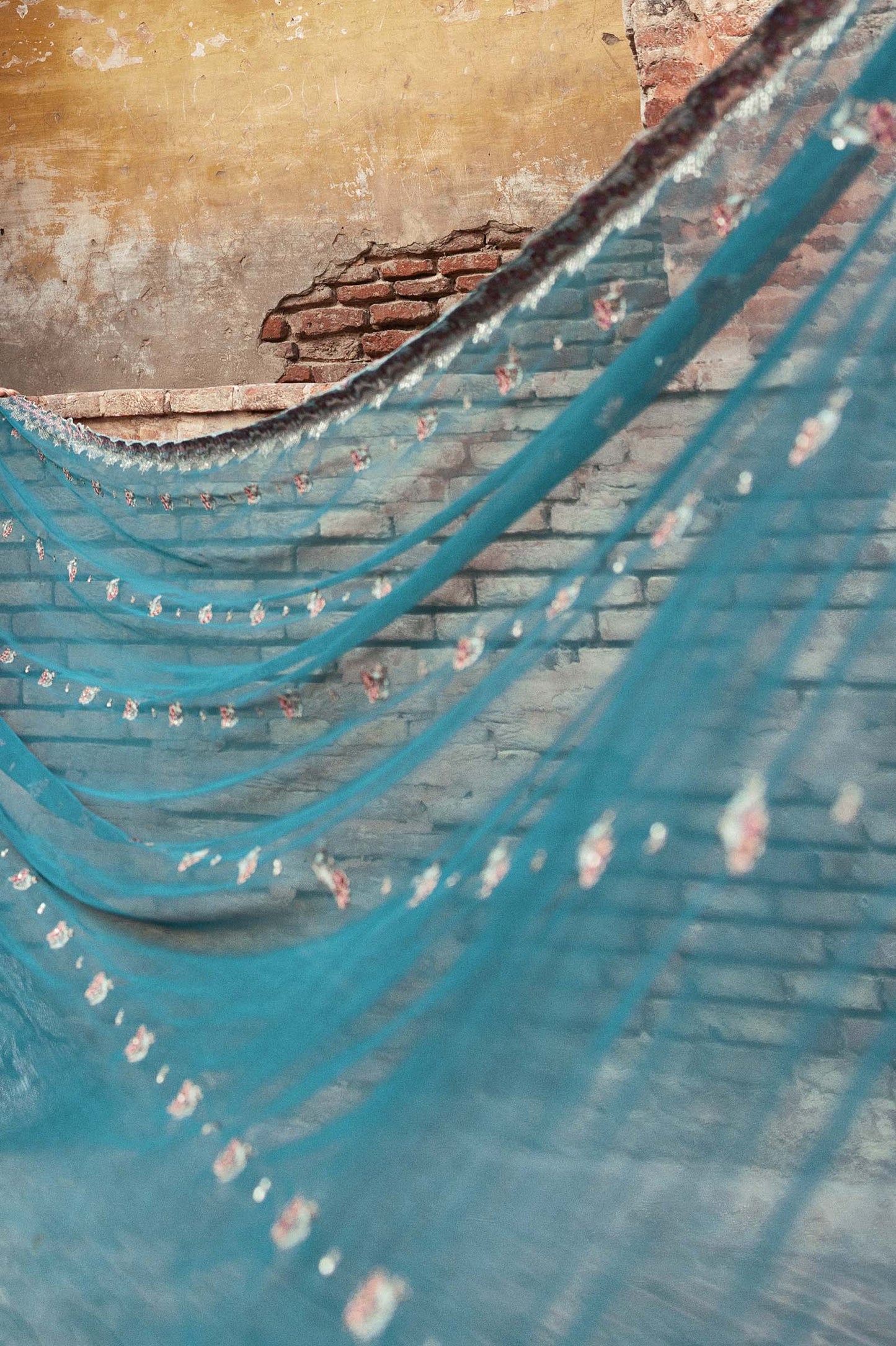 Embroidered Net Fabric (2Pcs) | LF-903