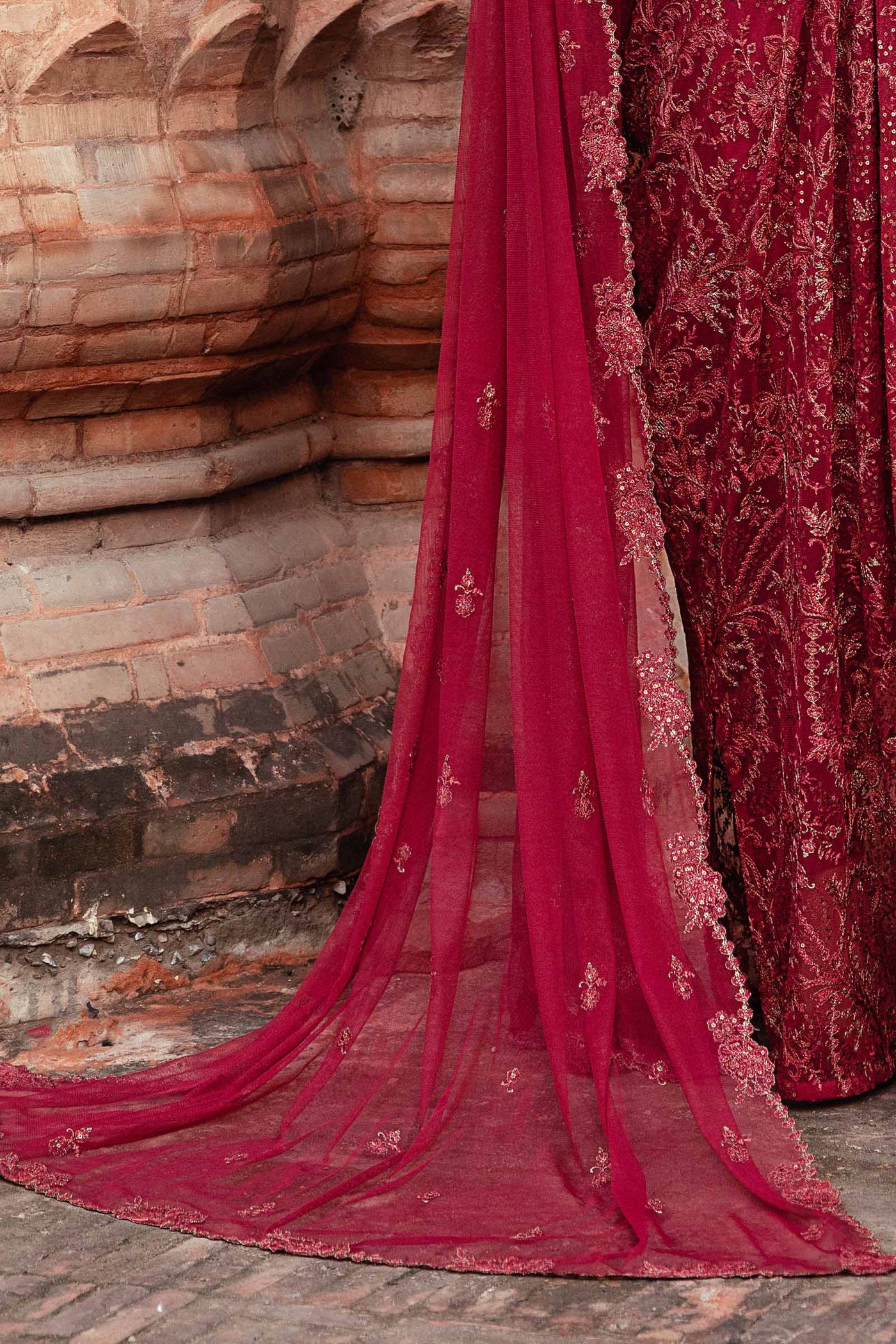 Embroidered Net Fabric (2Pcs) | LF-905