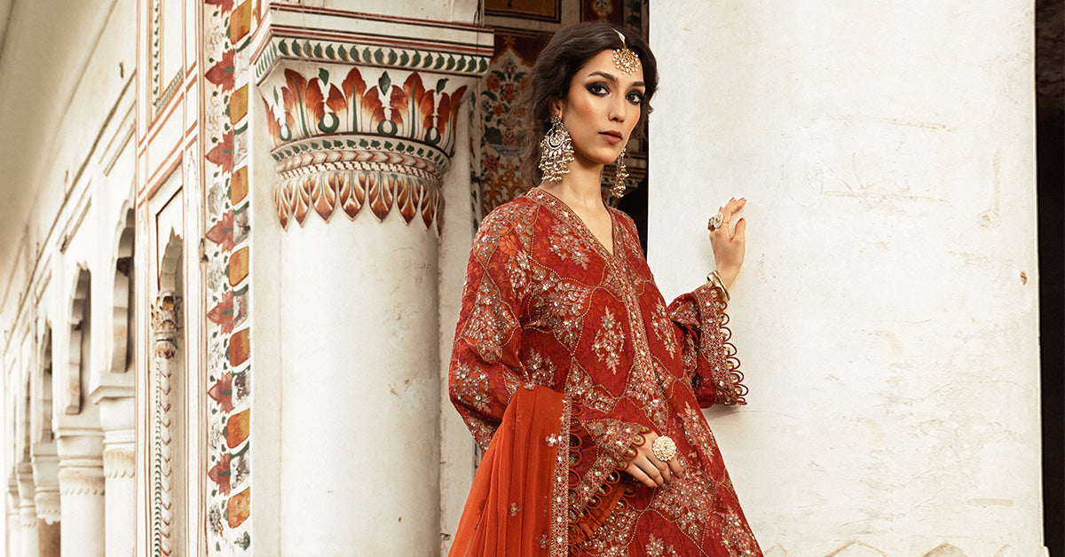 Embroidered Chiffon Fabric (2Pcs) | LF-913