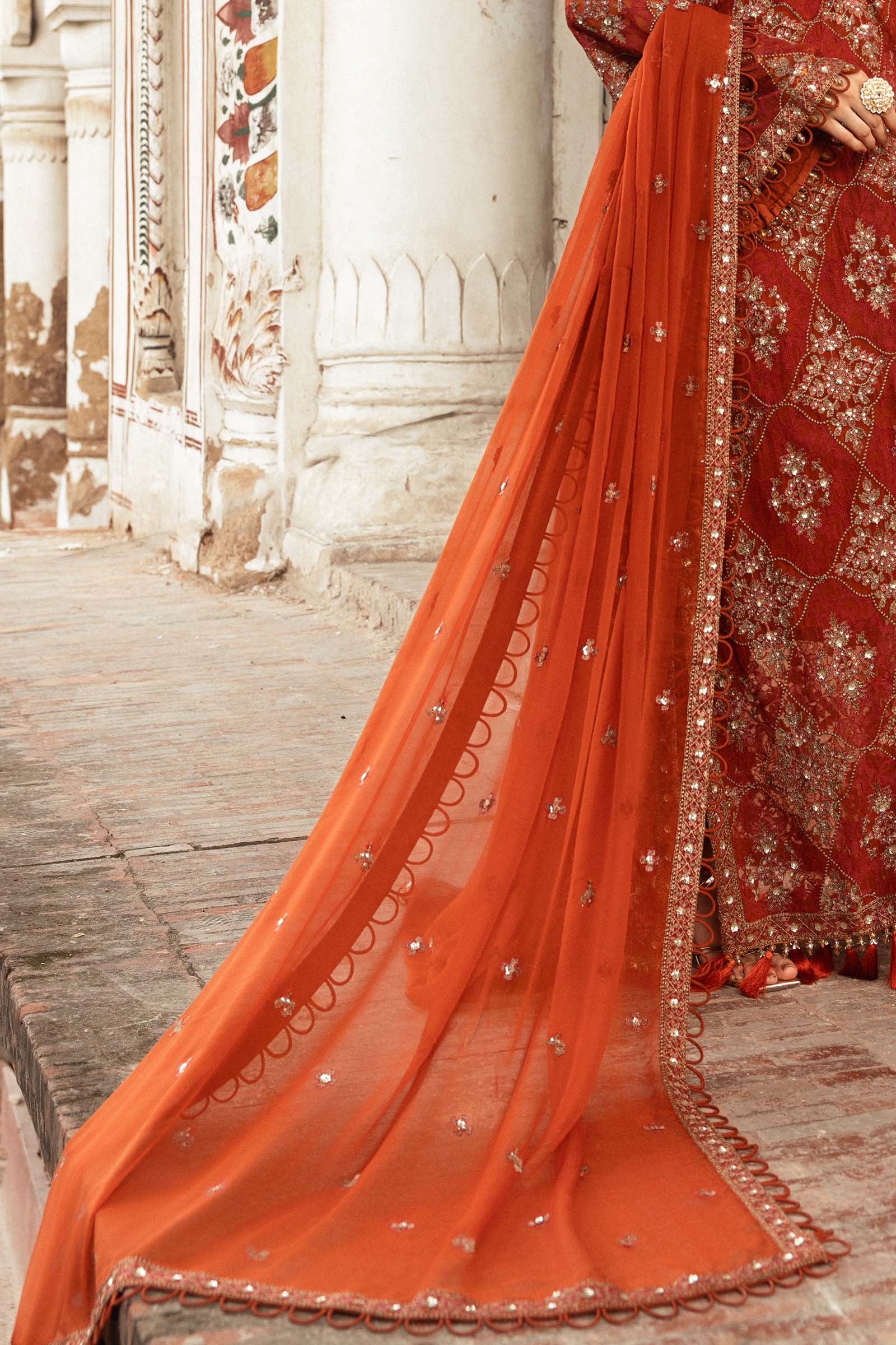 Embroidered Chiffon Fabric (2Pcs) | LF-913