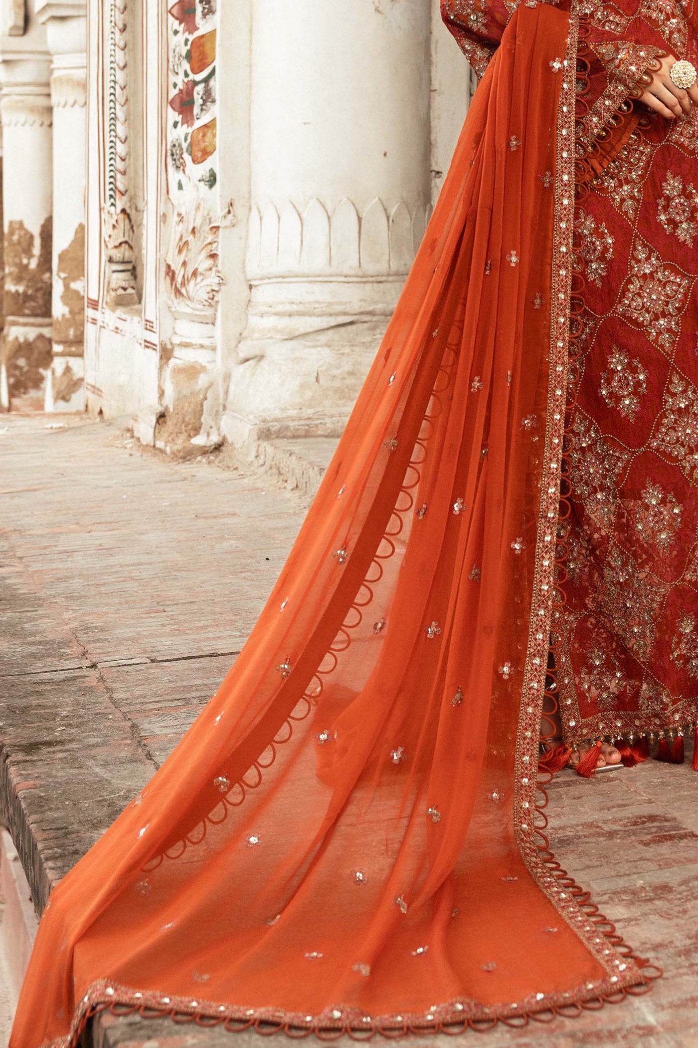 Embroidered Chiffon Fabric (2Pcs) | LF-913