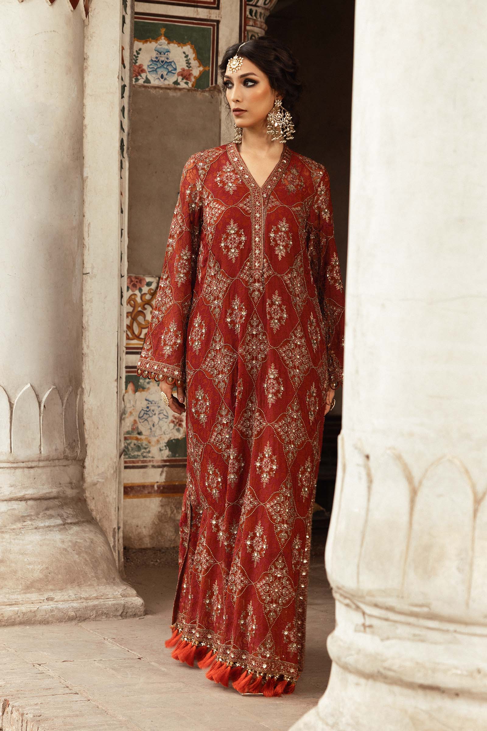 Embroidered Chiffon Fabric (2Pcs) | LF-913