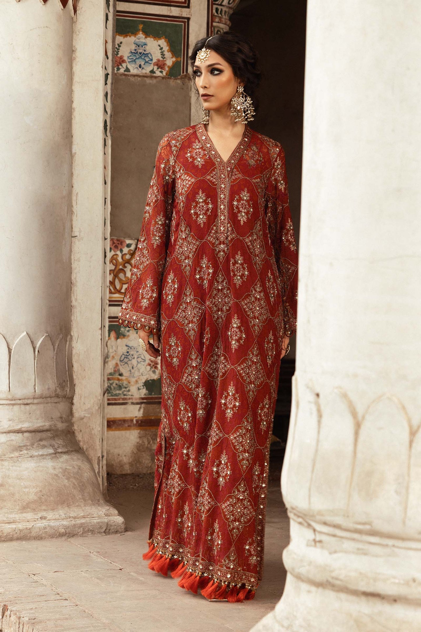 Embroidered Chiffon Fabric (2Pcs) | LF-913