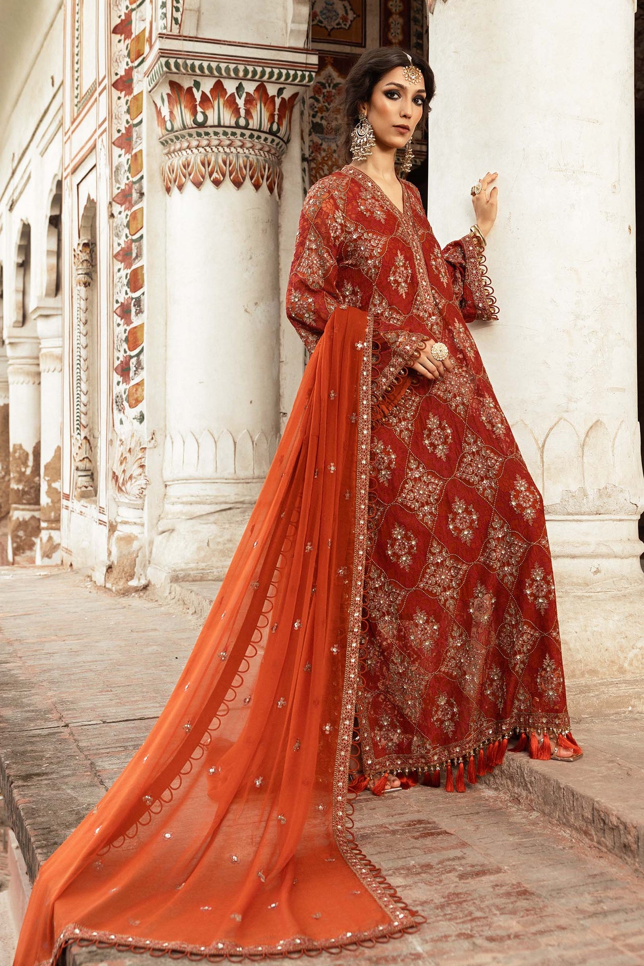 Embroidered Chiffon Fabric (2Pcs) | LF-913