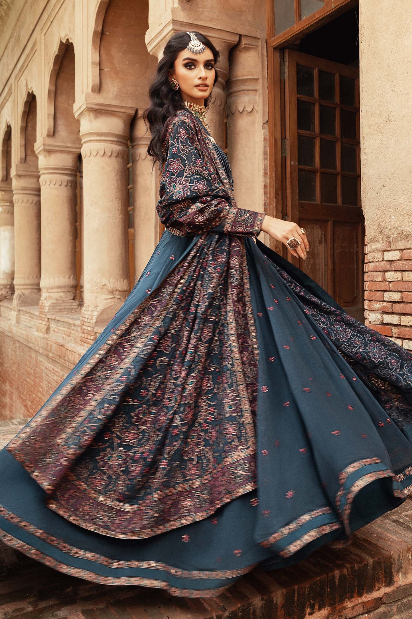 Embroidered Chiffon Fabric (2Pcs) | LF-915