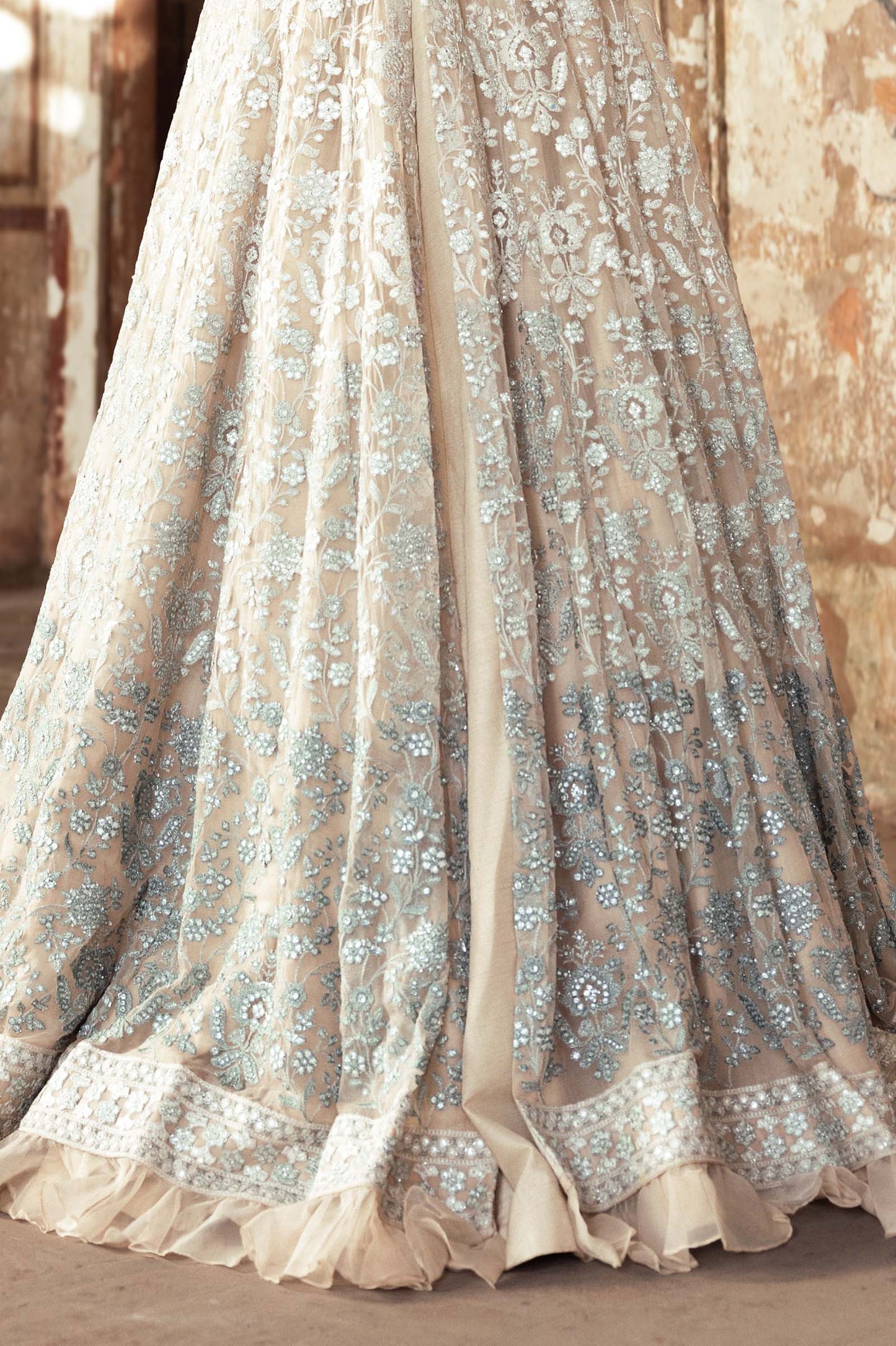 Embroidered Chiffon Fabric (2Pcs) | LF-918