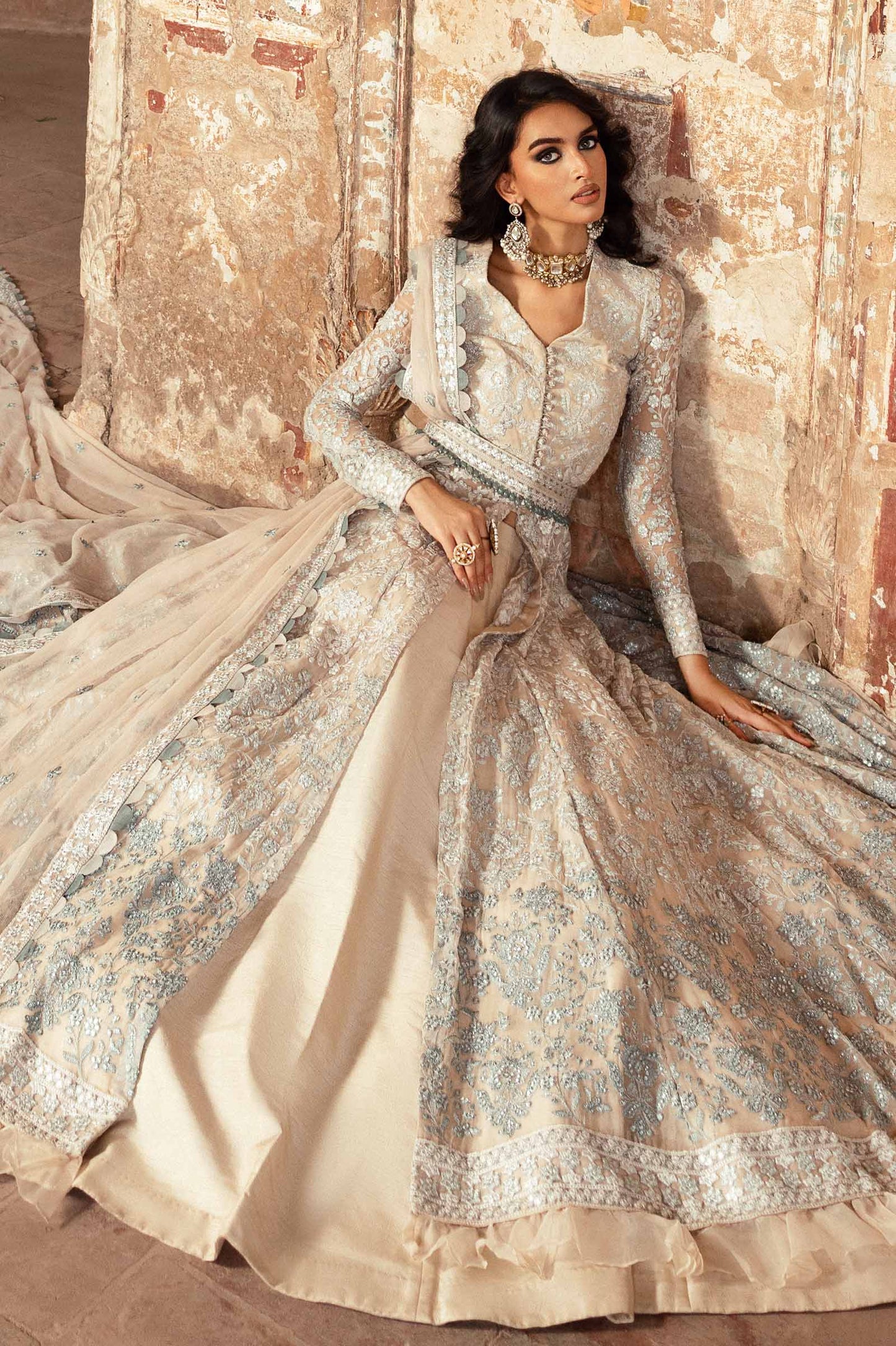 Embroidered Chiffon Fabric (2Pcs) | LF-918