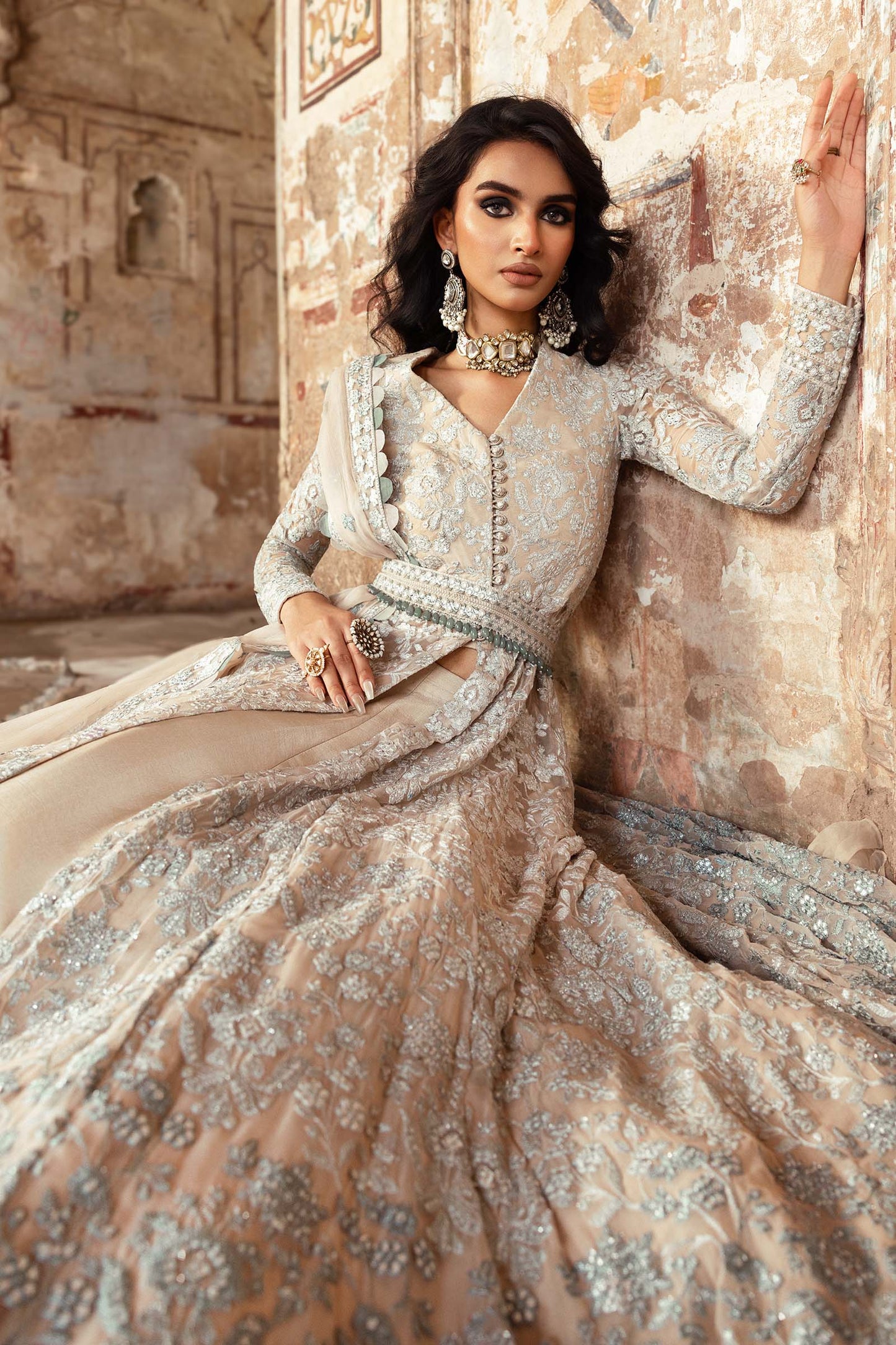 Embroidered Chiffon Fabric (2Pcs) | LF-918