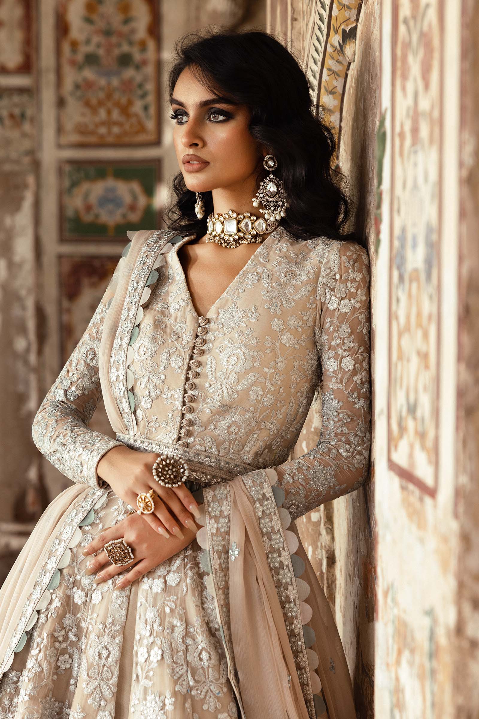 Embroidered Chiffon Fabric (2Pcs) | LF-918