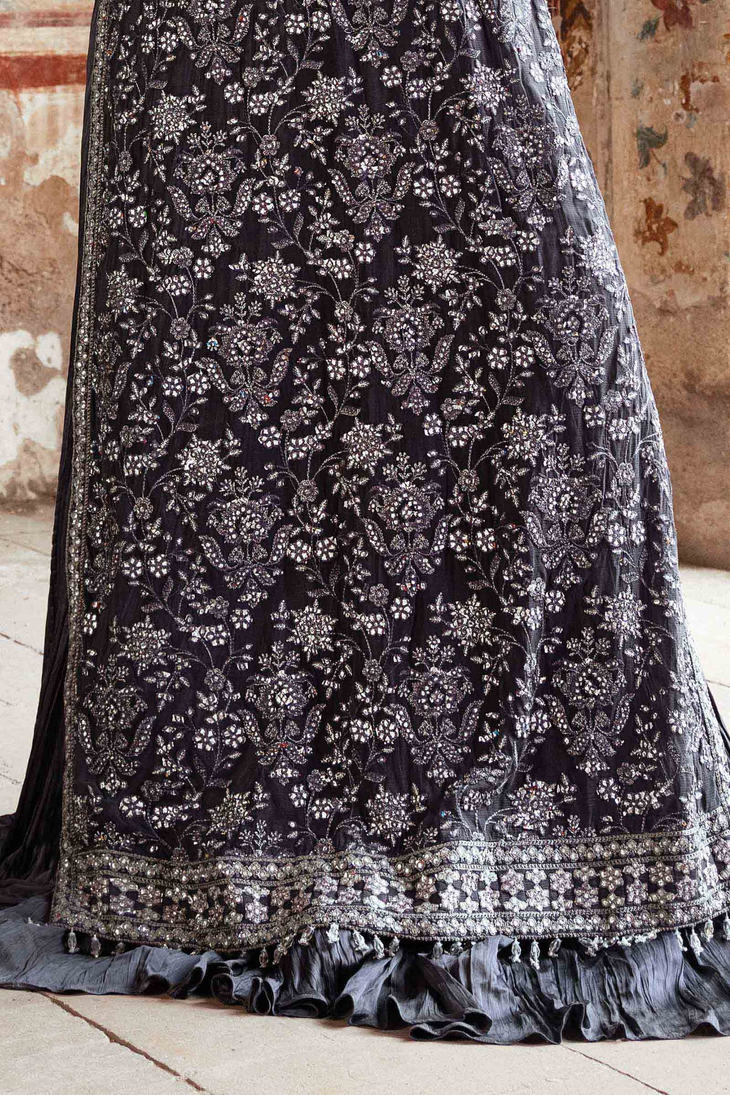 Embroidered Chiffon Fabric (2Pcs) | LF-919