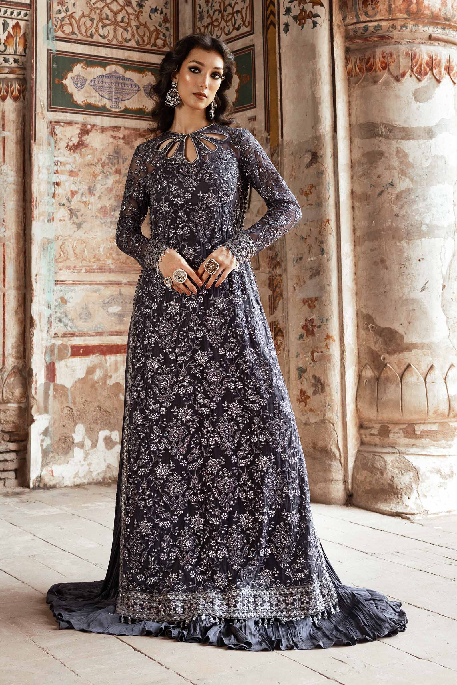 Embroidered Chiffon Fabric (2Pcs) | LF-919