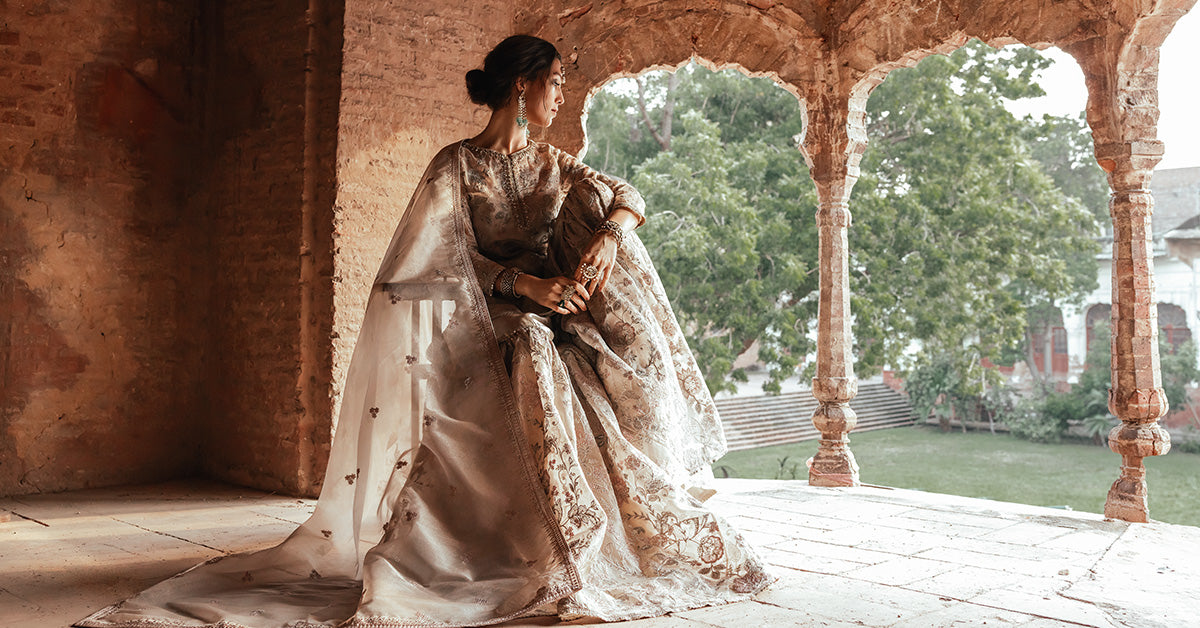 Embroidered Masoori Fabric (2Pcs) | LF-921