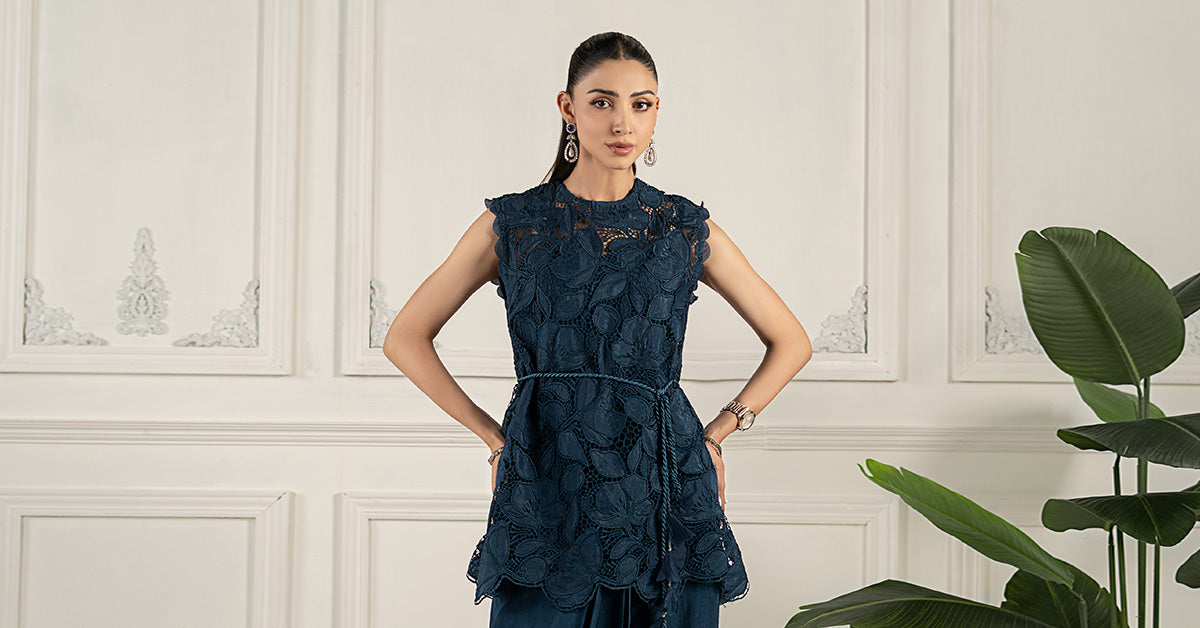 Embroidered Silk Fabric (1Pc) | LF-CH1R1