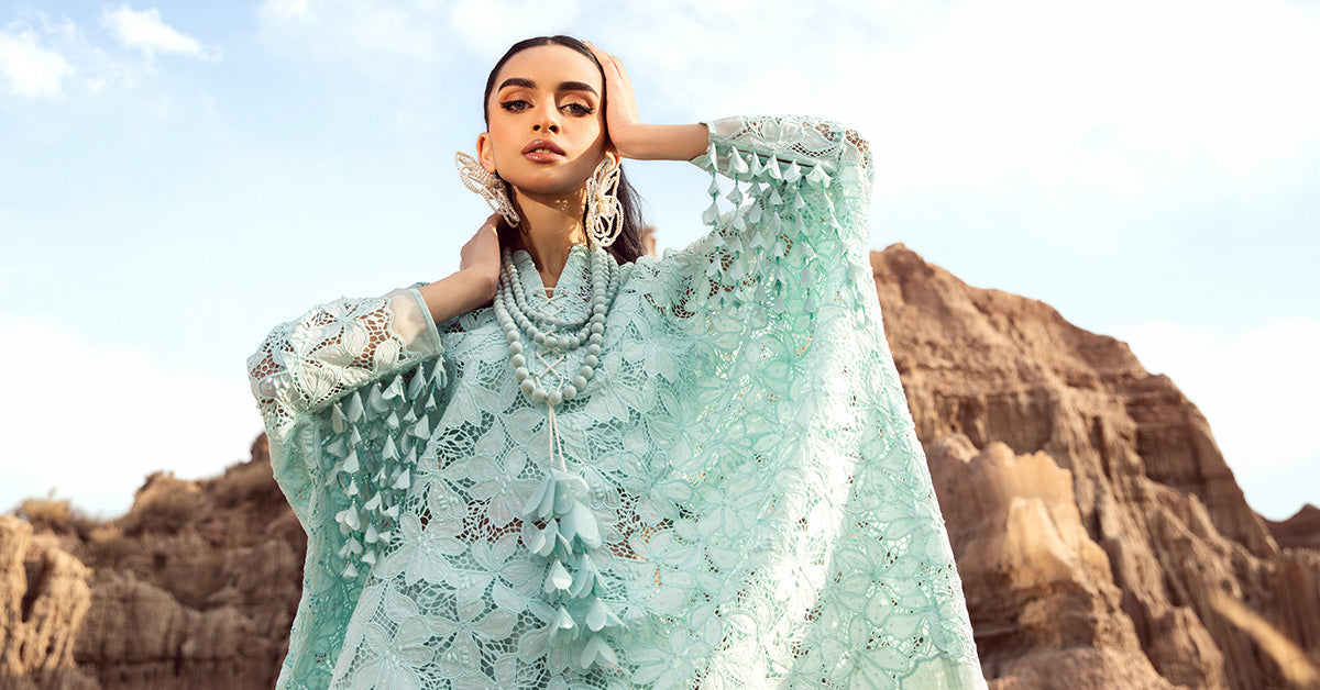 Embroidered Silk Fabric (1Pc) | LF-CH2