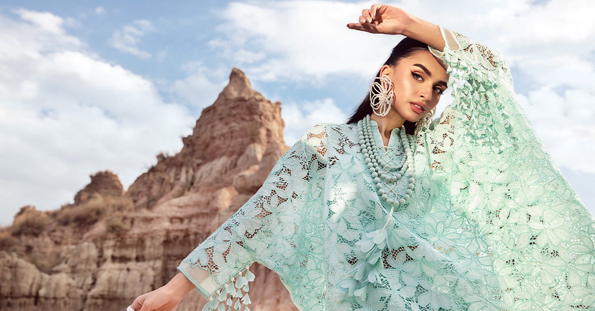 Embroidered Silk Fabric (1Pc) | LF-CH2