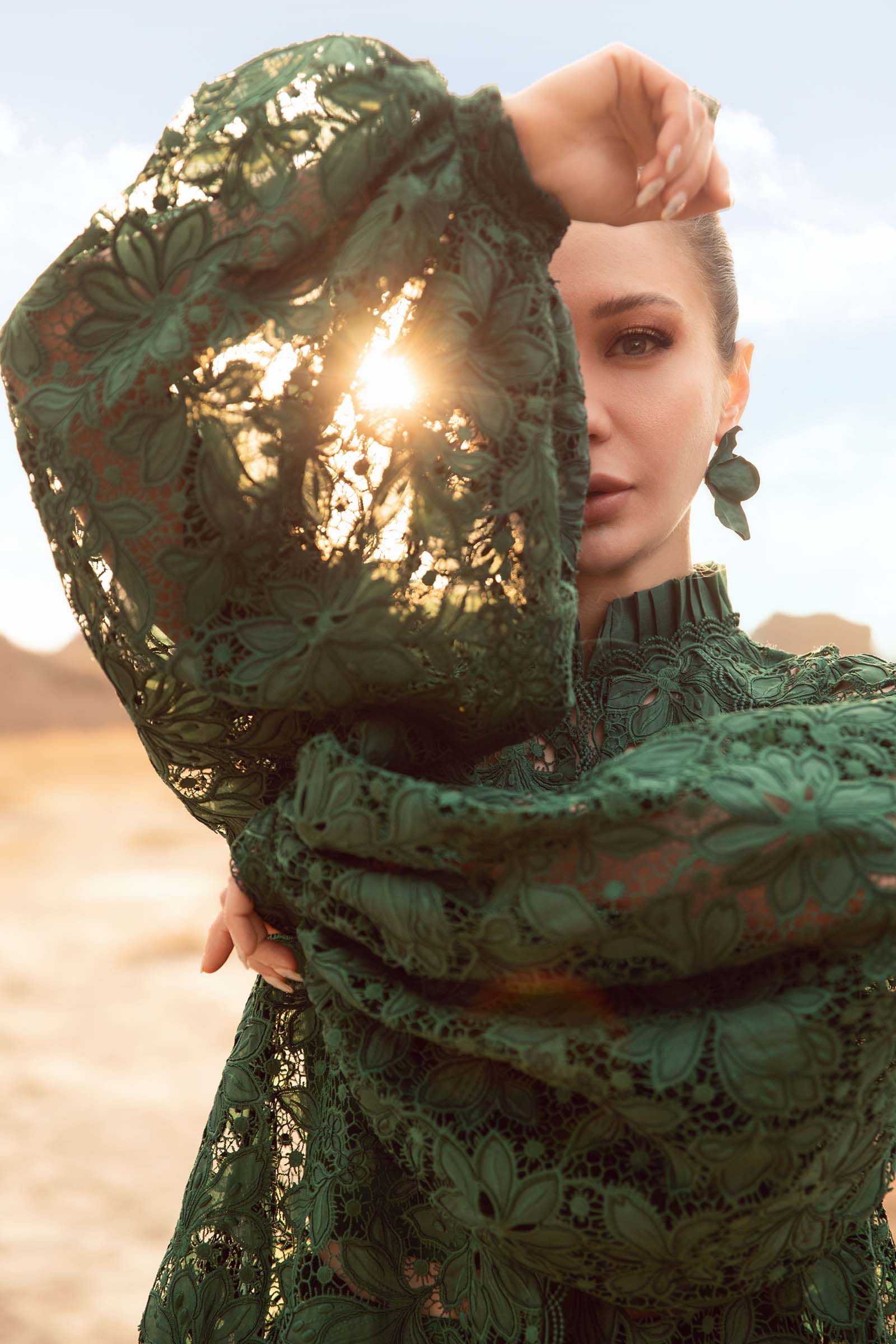 Embroidered Silk Fabric (1Pc) | LF-CH3R1