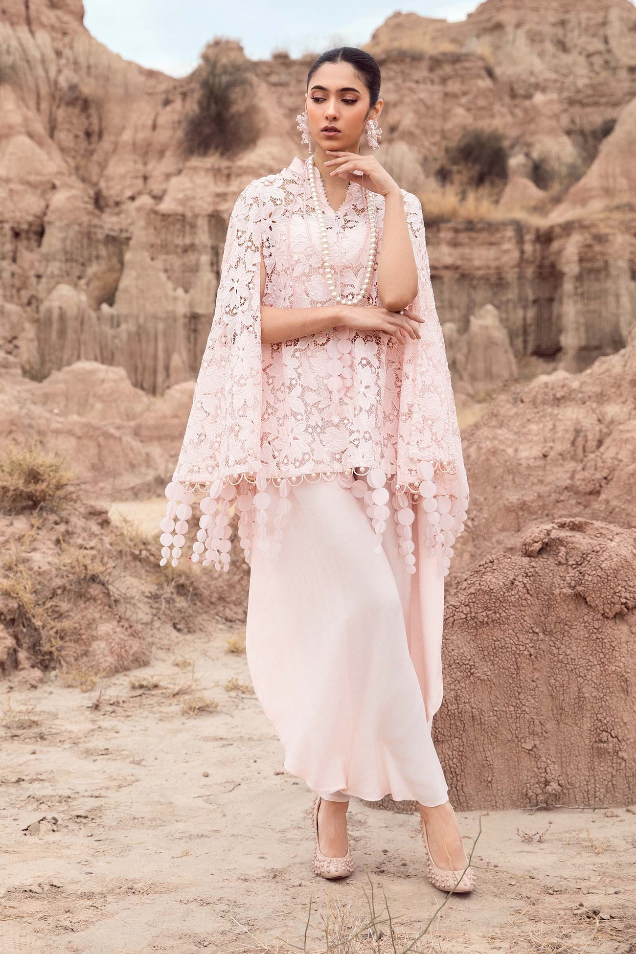 Embroidered Silk Fabric (1Pc) | LF-CH3R1