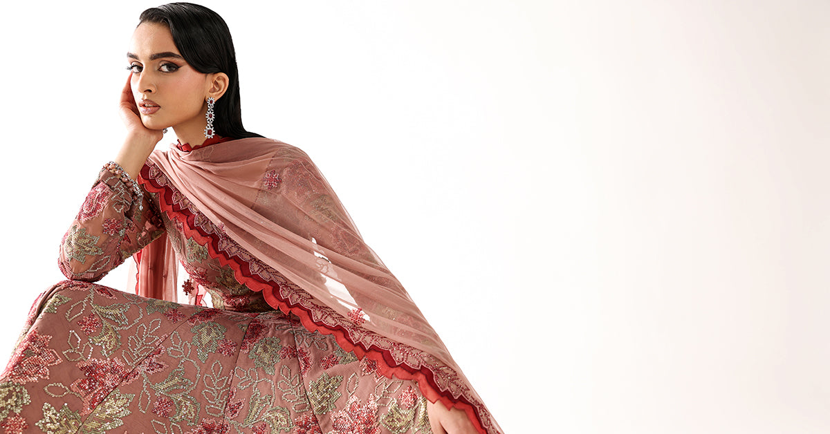 Embroidered Chiffon Fabric (3Pcs)