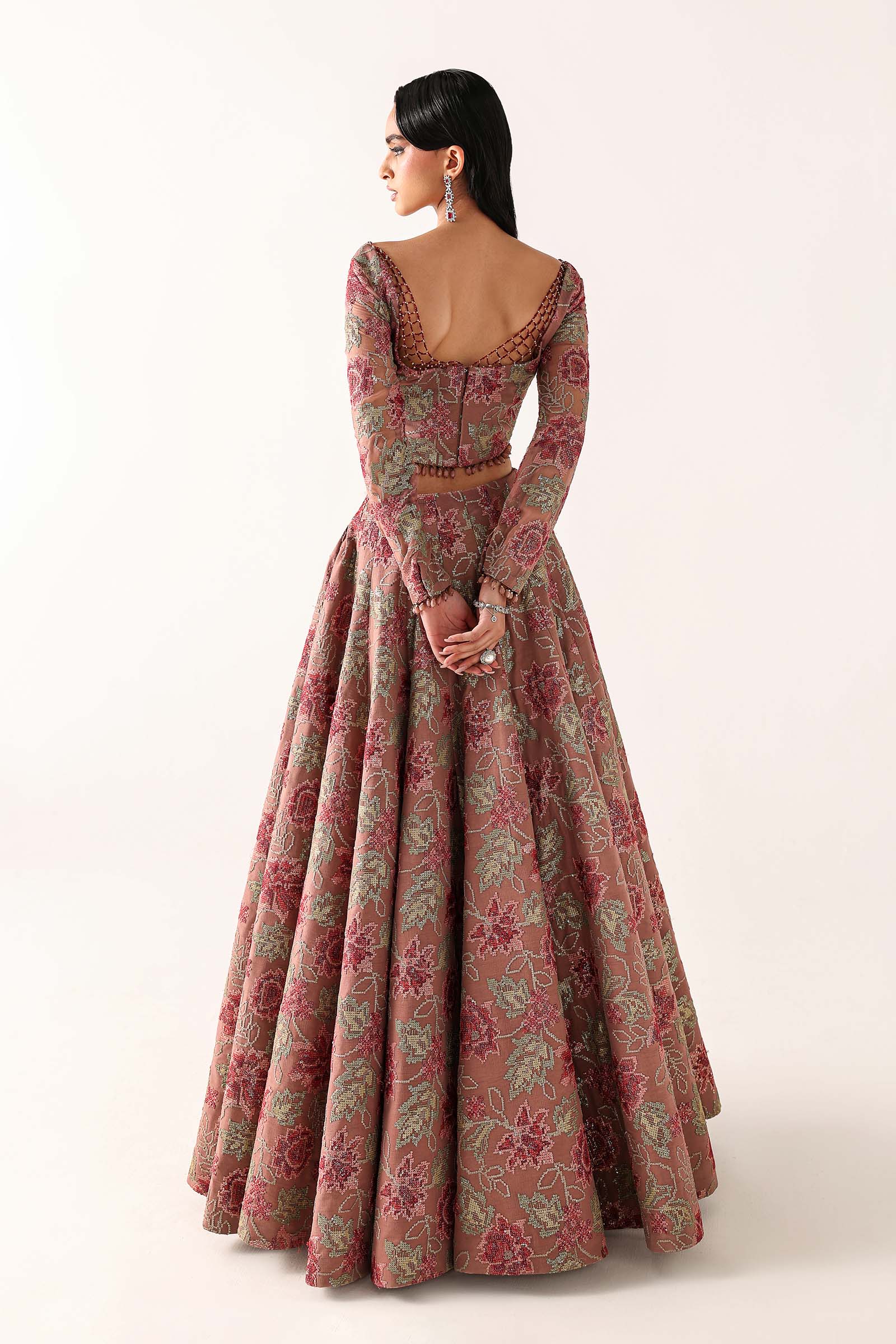 Embroidered Chiffon Fabric (3Pcs)