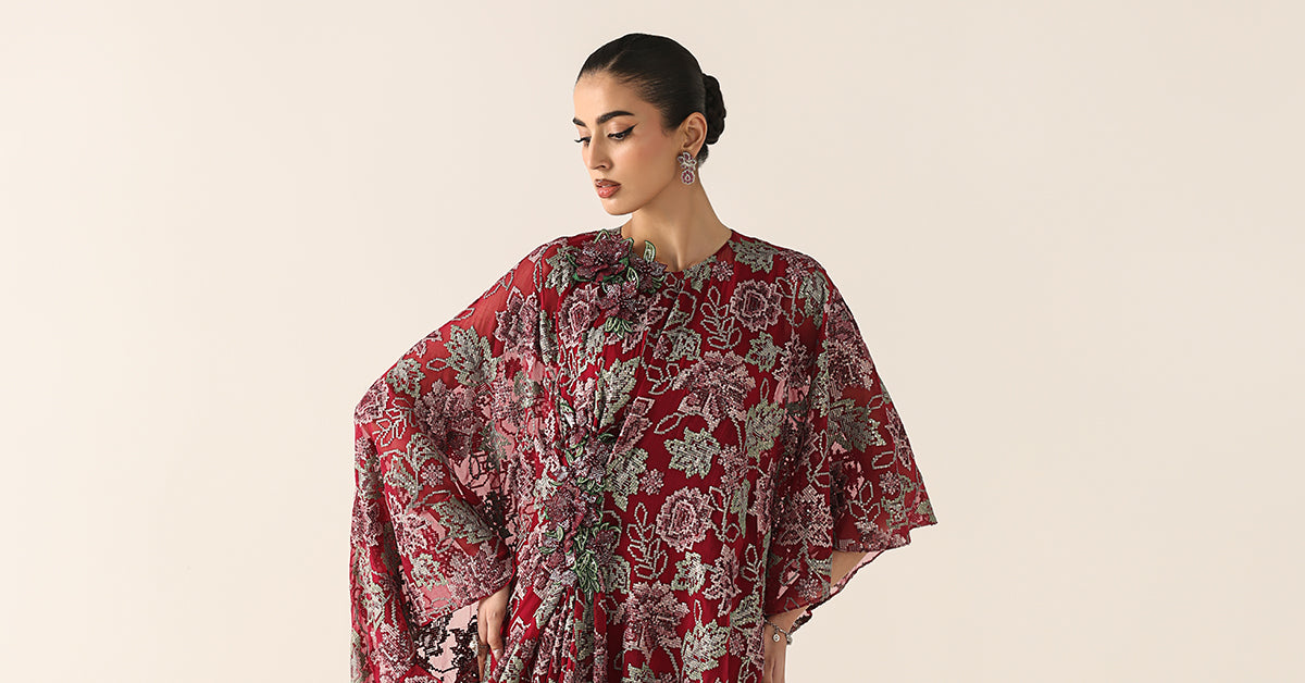 Embroidered Chiffon Fabric (3Pcs)