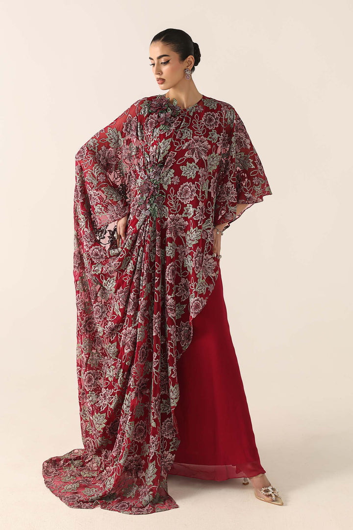 Embroidered Chiffon Fabric (3Pcs) All Products LF1009S-OLN-DFA