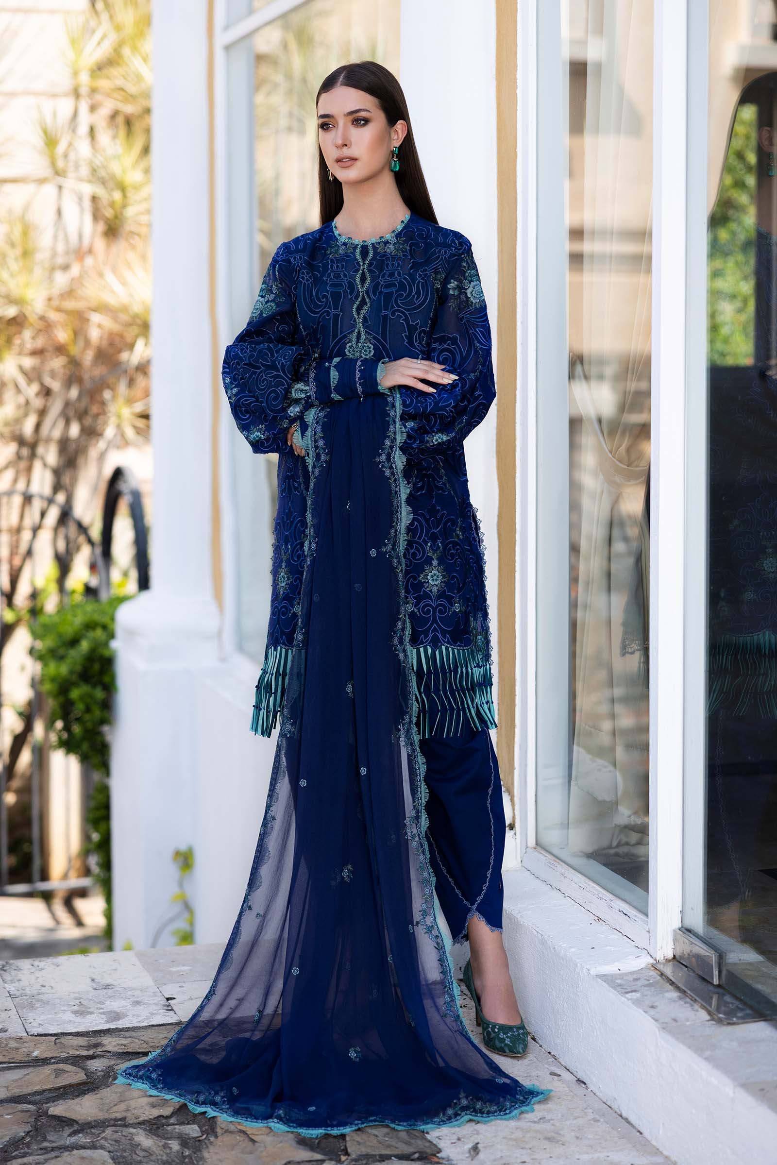 Embroidered Lawn Fabric (3Pcs)