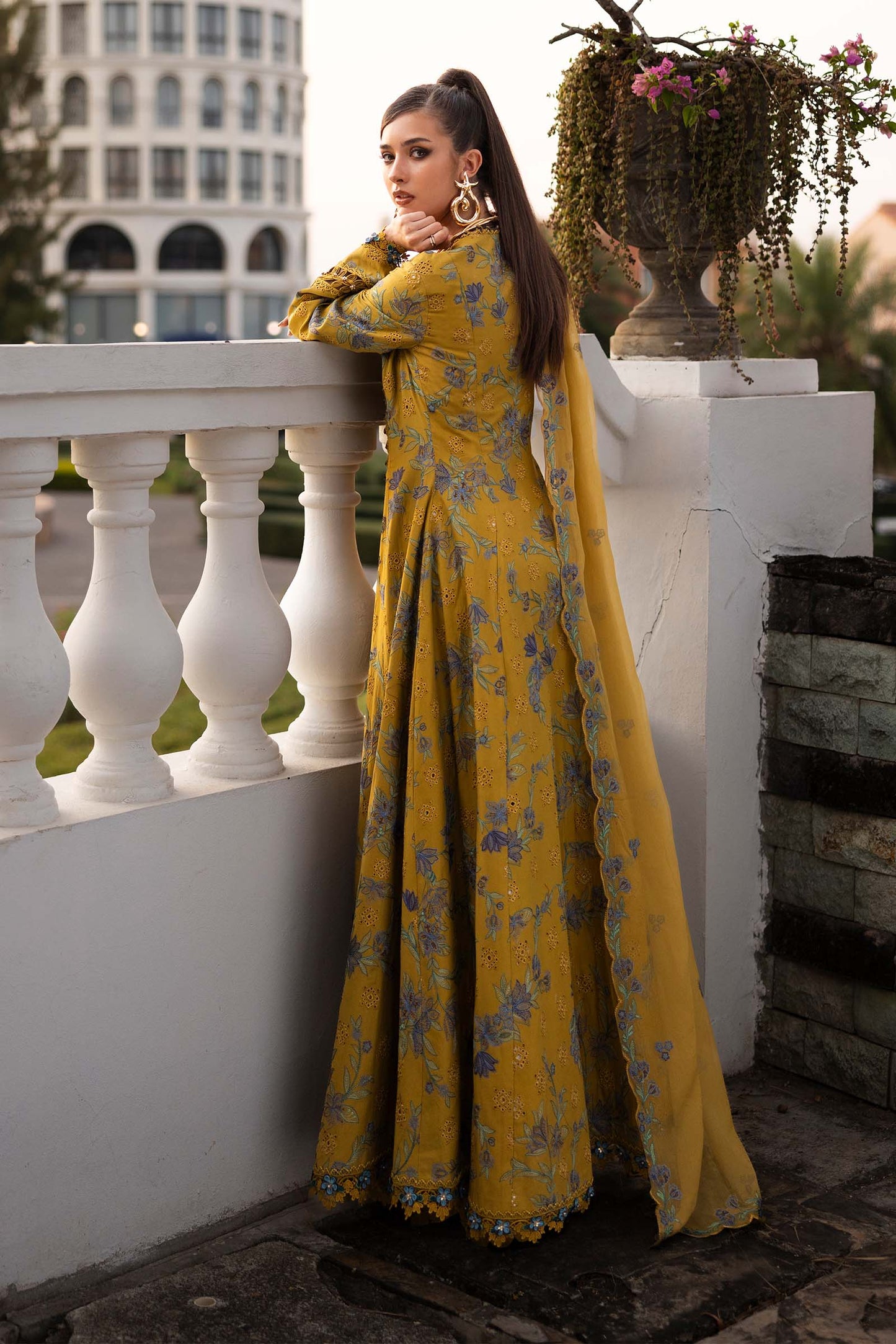 Embroidered Lawn Fabric (2Pcs)