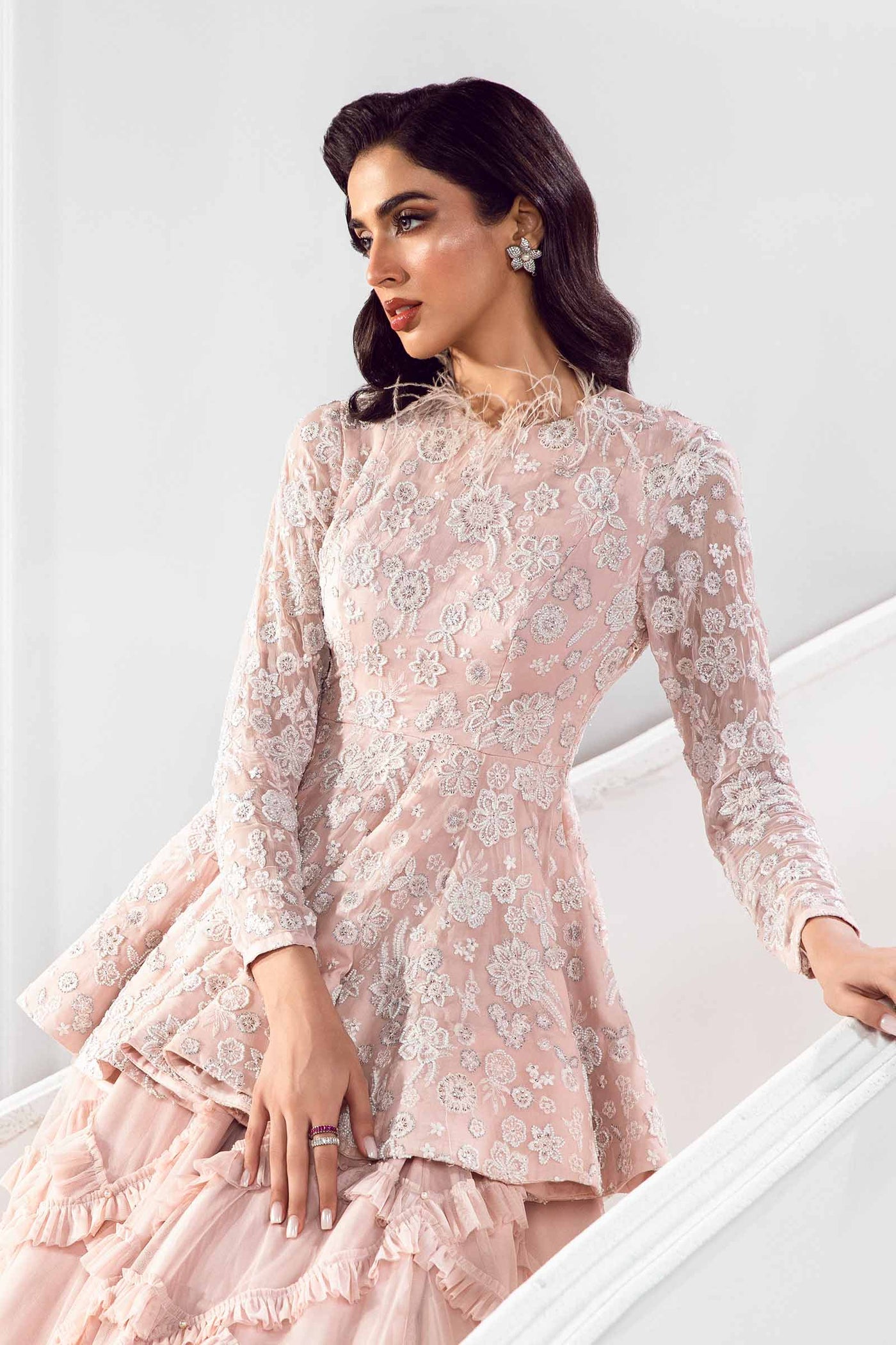 Embroidered Chiffon Fabric (3Pcs) | LF-721