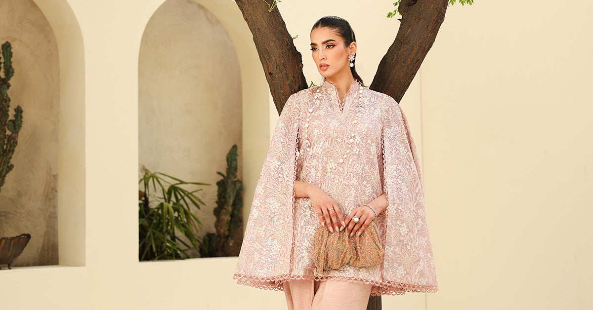 Embroidered Net Fabric (2Pcs) | LF-802