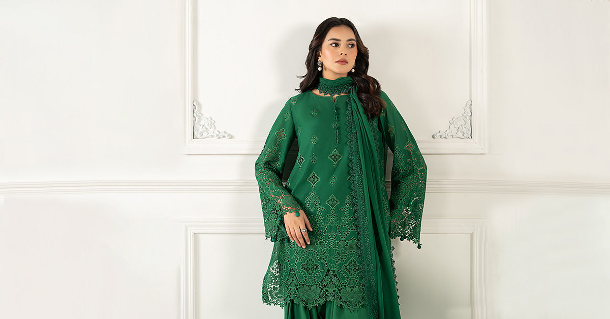 Embroidered Lawn Fabric (3Pcs) | LF-815