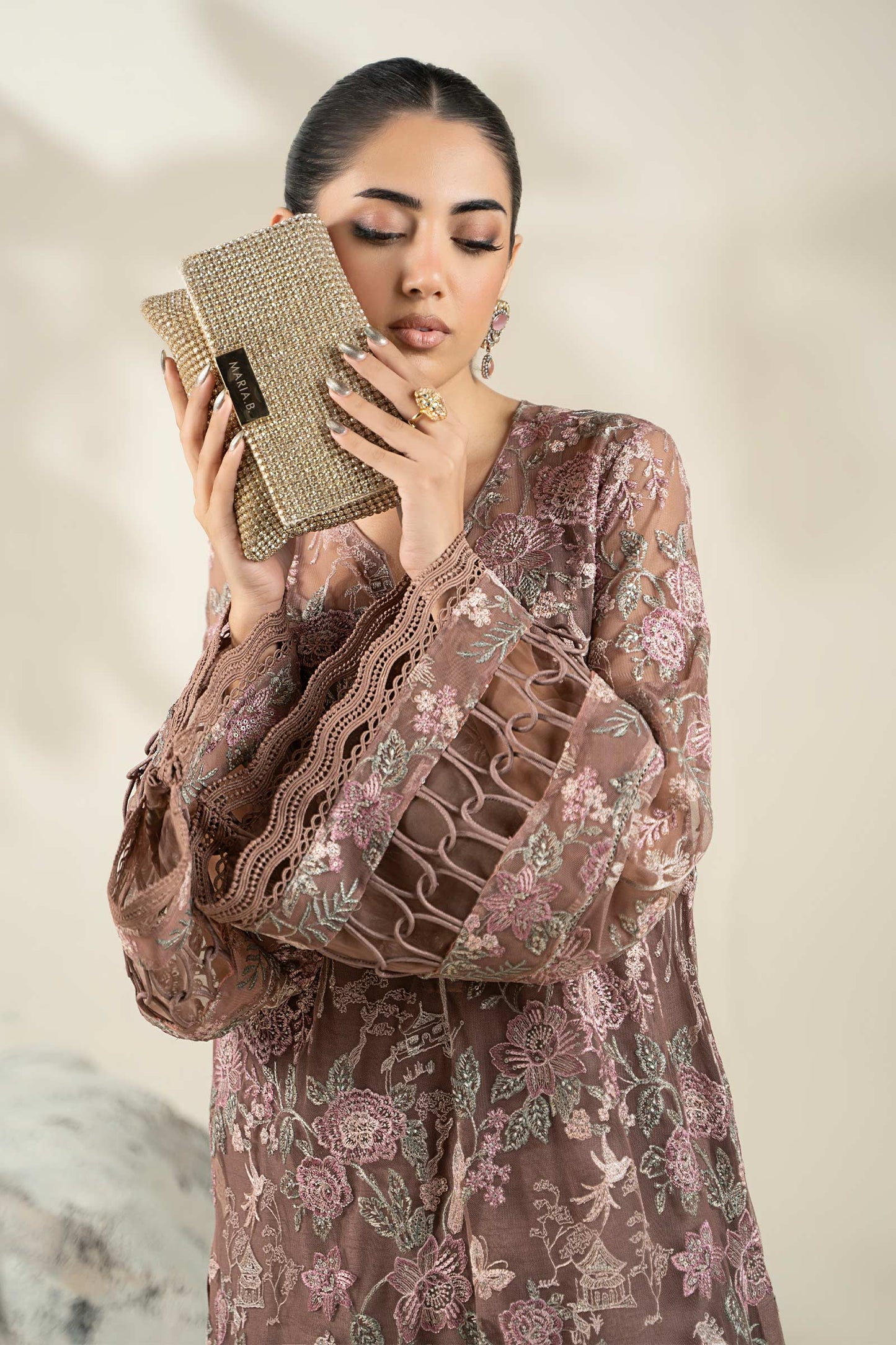 Embroidered Net Fabric (1Pc) | LF-901