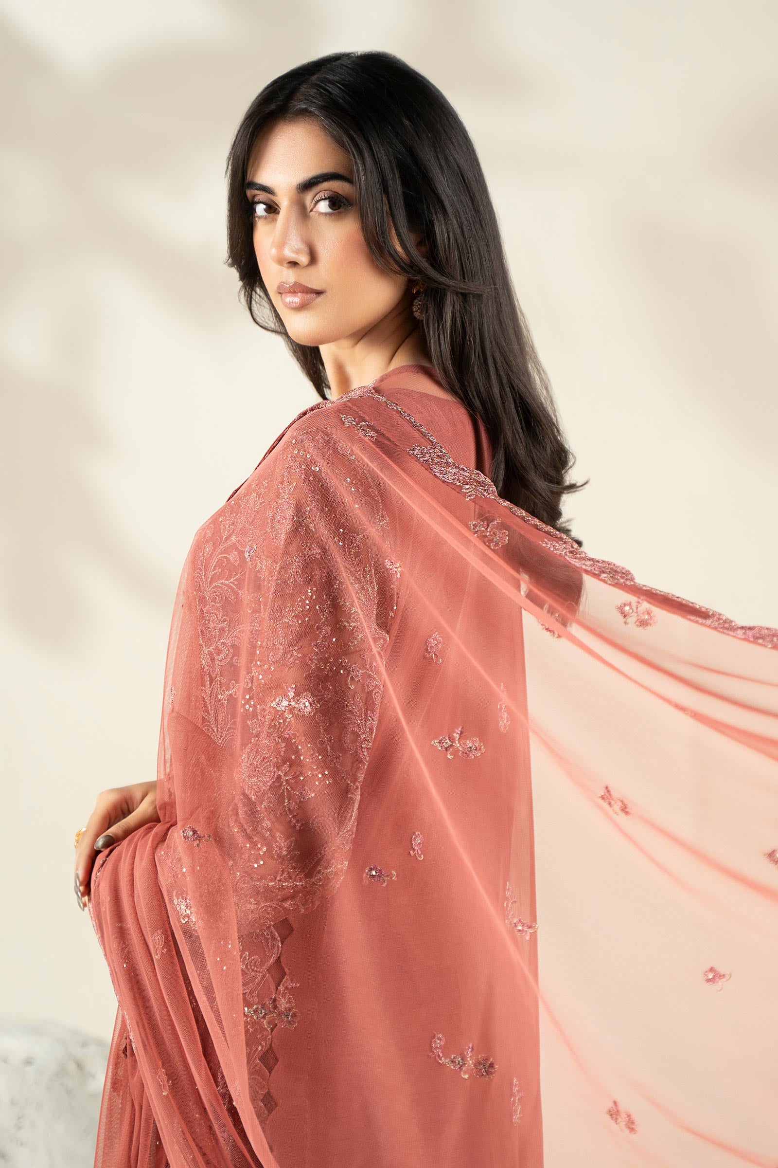 Embroidered Net Fabric (2Pcs) | LF-904