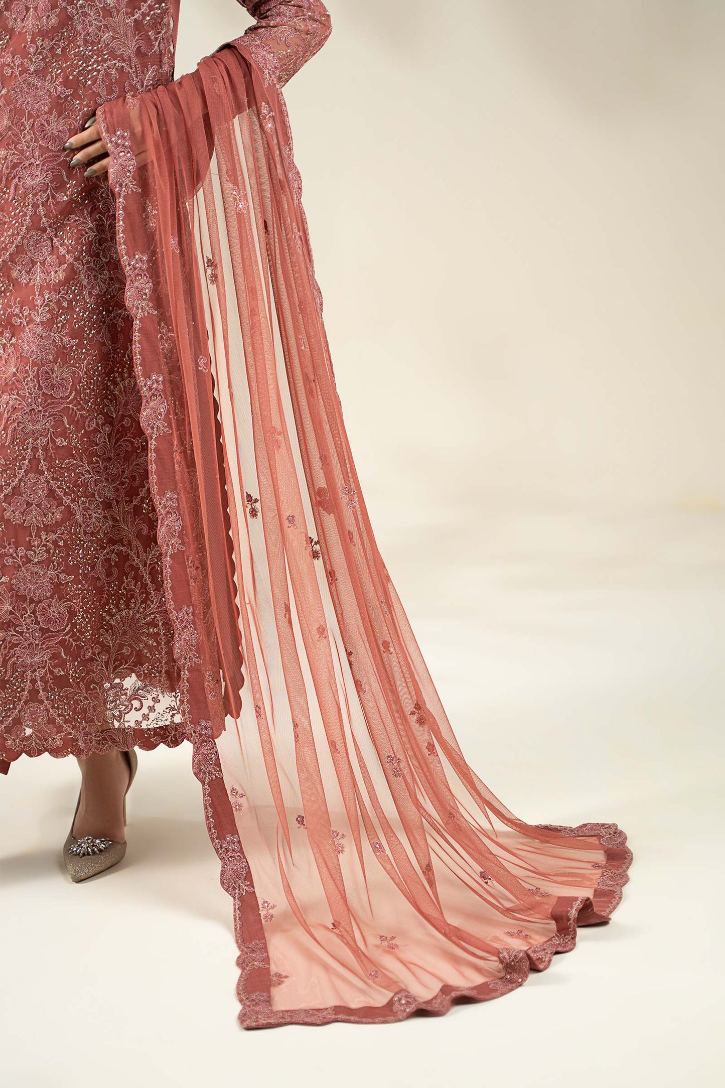 Embroidered Net Fabric (2Pcs) | LF-904