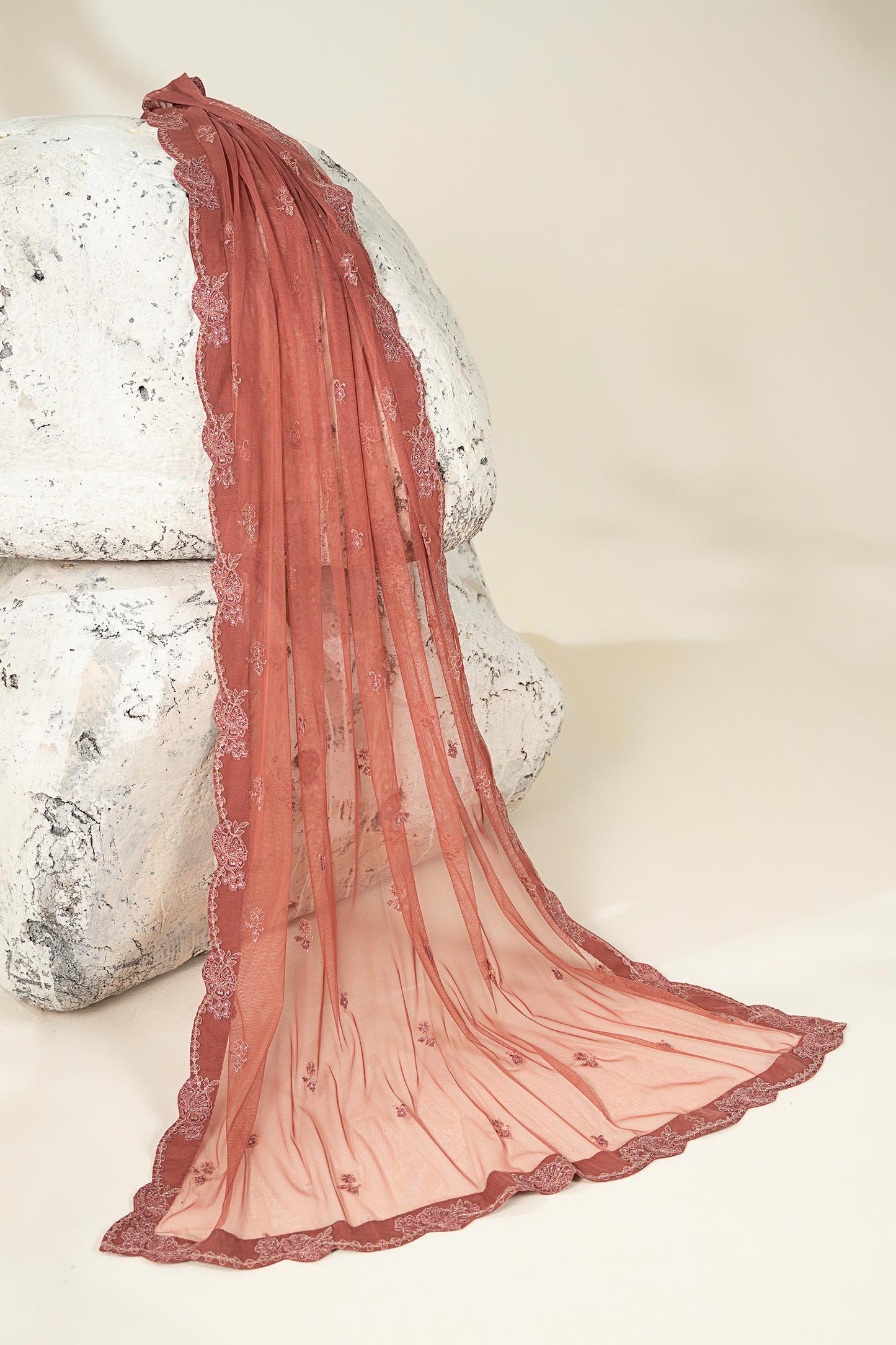 Embroidered Net Fabric (2Pcs) | LF-904