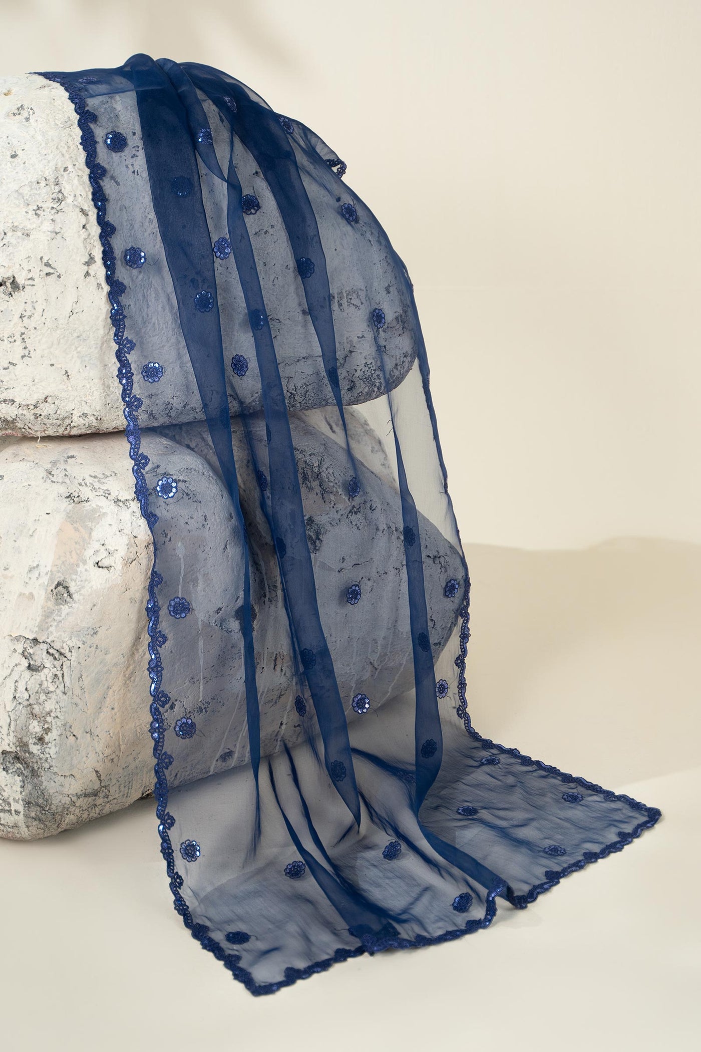 Embroidered Organza Fabric (2Pcs) | LF-908