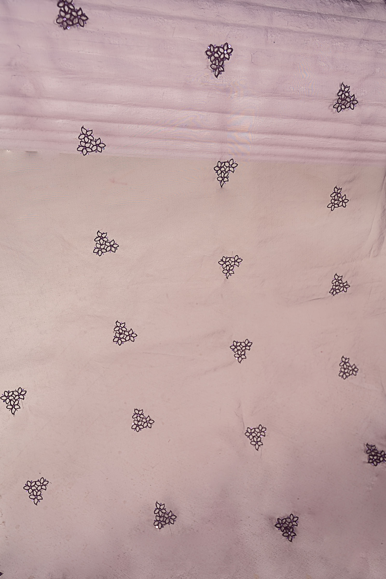 Embroidered Organza Fabric (2Pcs)