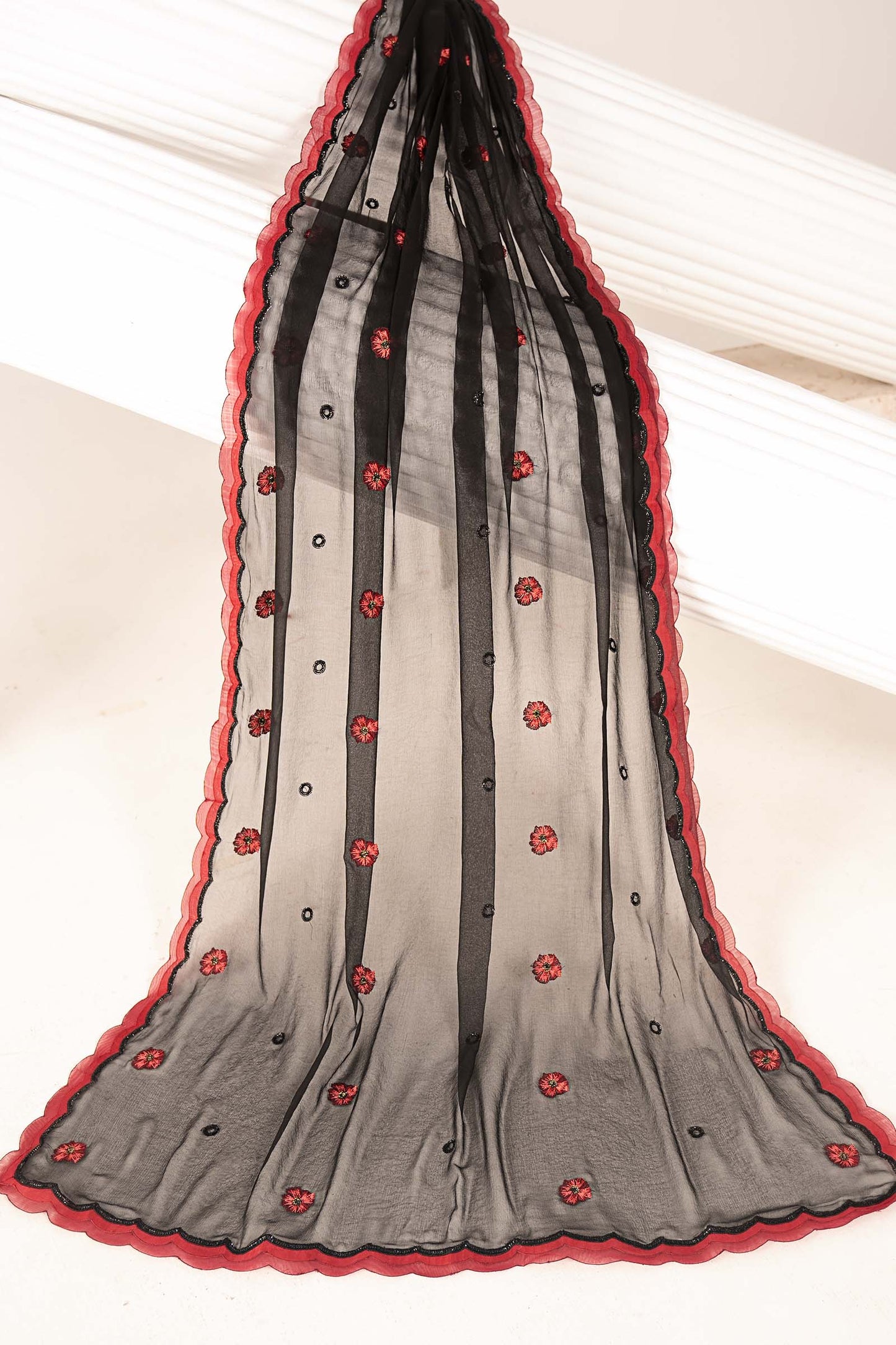 Embroidered Chiffon Fabric (3Pcs)