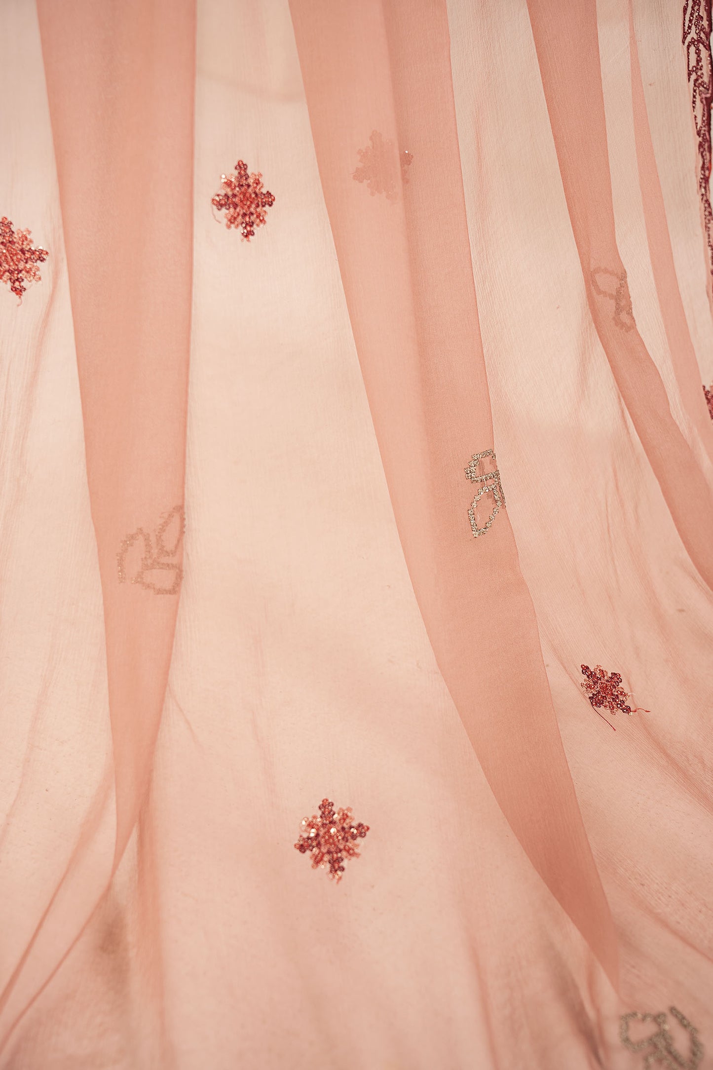 Embroidered Chiffon Fabric (3Pcs)