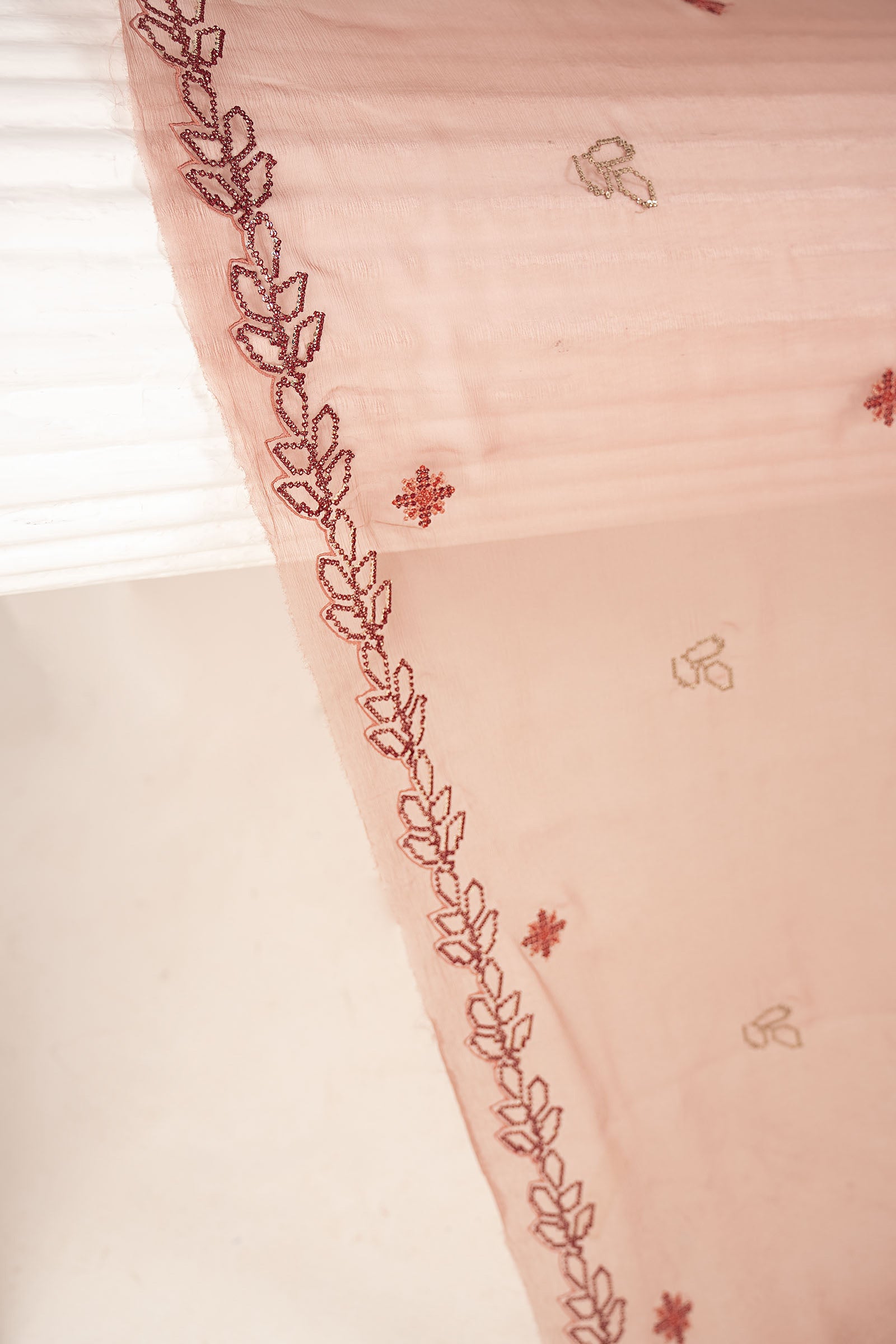 Embroidered Chiffon Fabric (3Pcs)