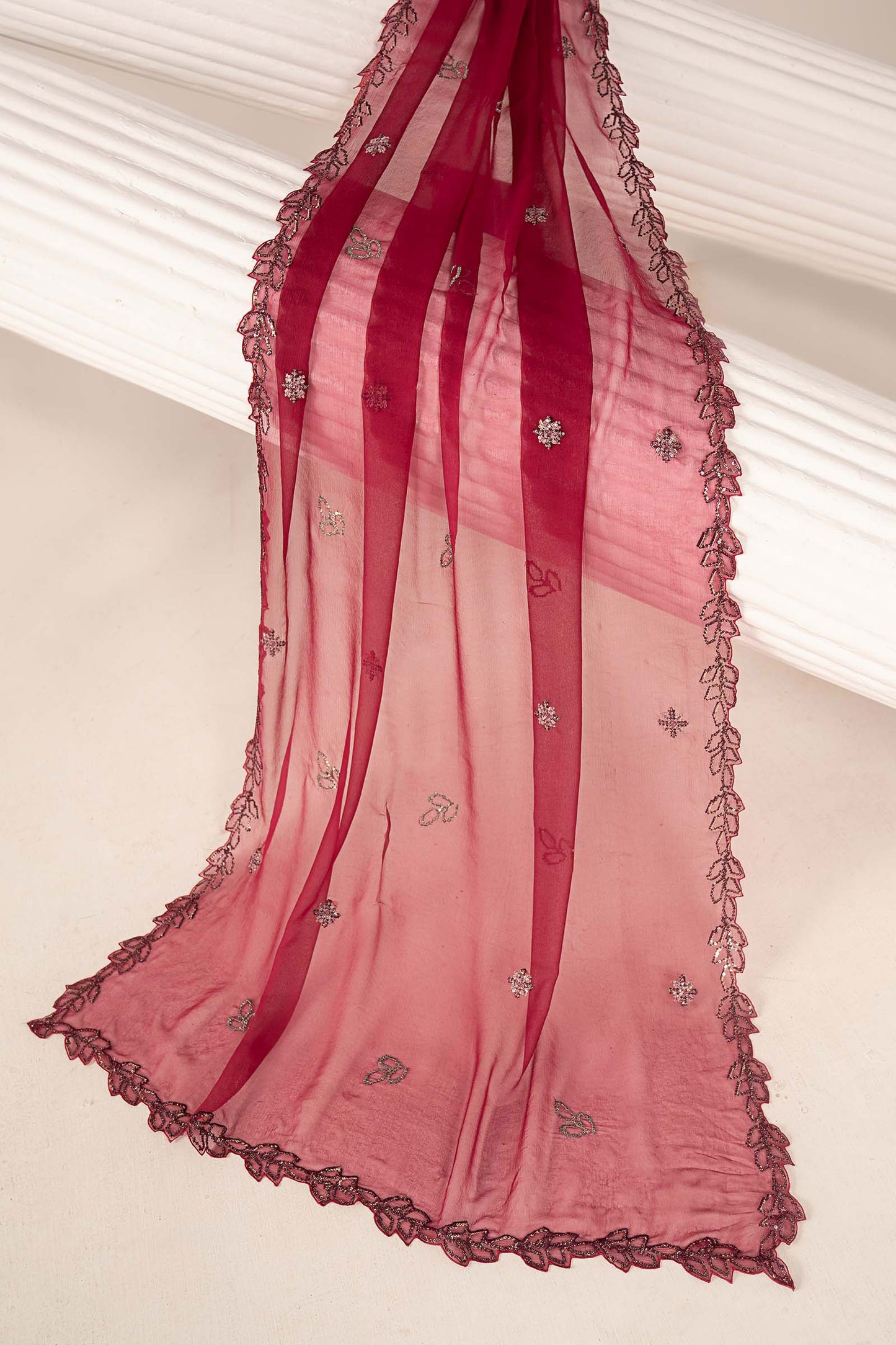 Embroidered Chiffon Fabric (3Pcs)