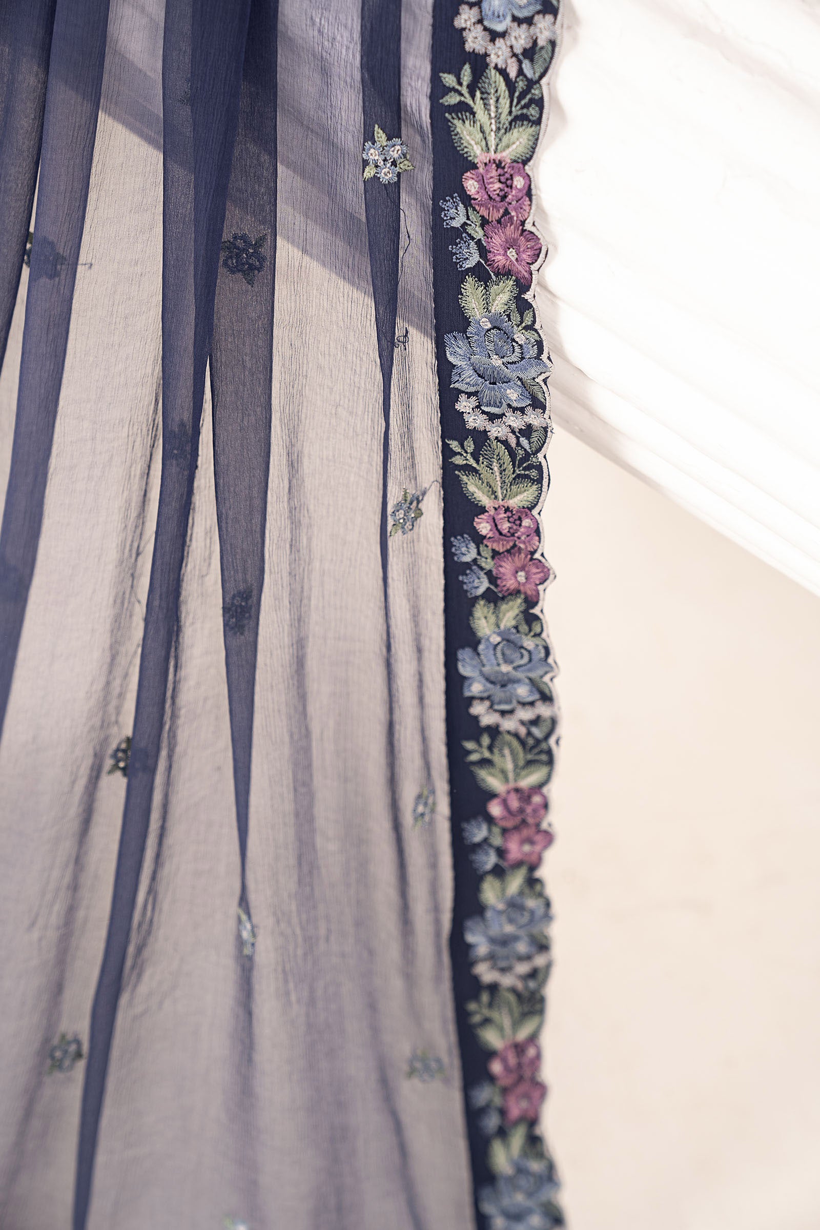 Embroidered Chiffon Fabric (3Pcs)